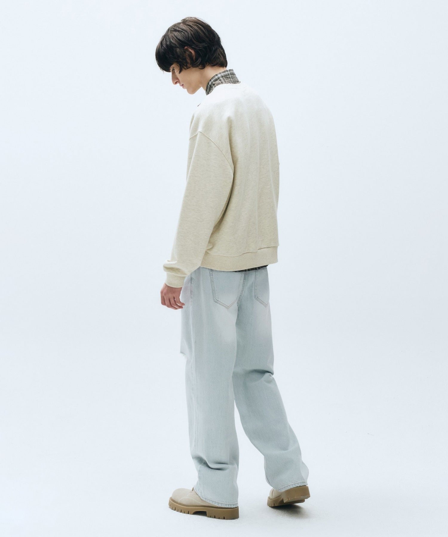 Marithe & Francois Girbaud - Damaged Washing Denim Pants (Light Blue) product image 6 | TRAB K-Fashion Australia