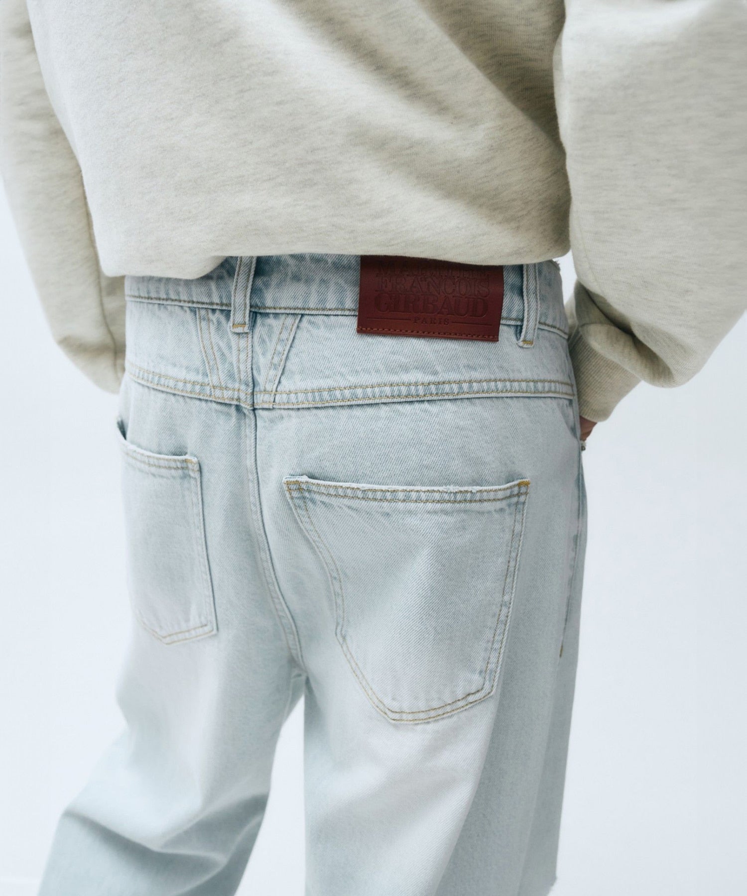Marithe & Francois Girbaud - Damaged Washing Denim Pants (Light Blue) product image 10 | TRAB K-Fashion Australia