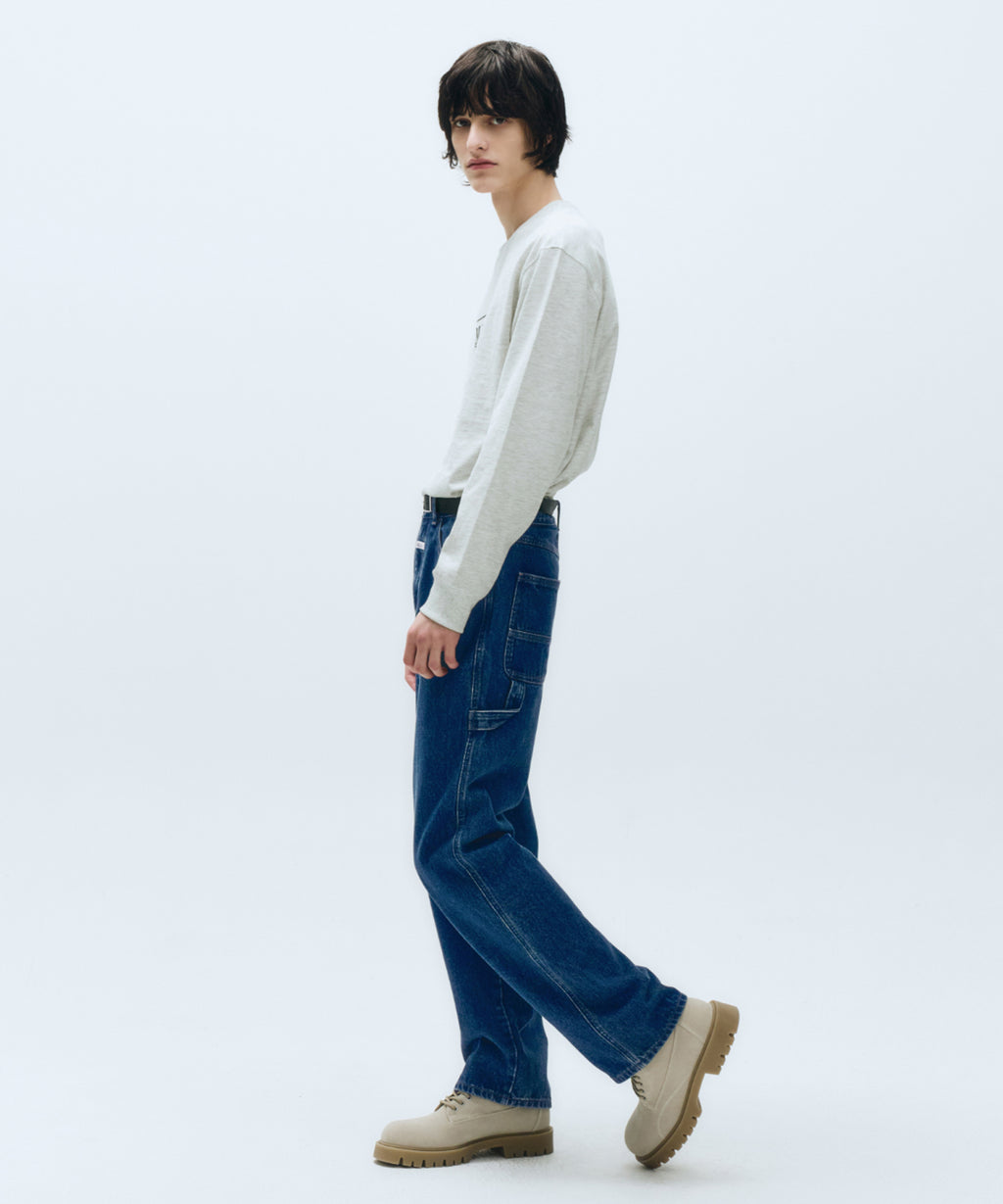 Marithe & Francois Girbaud - Carpenter Denim Pants (Blue) product image 2 | TRAB K-Fashion Australia