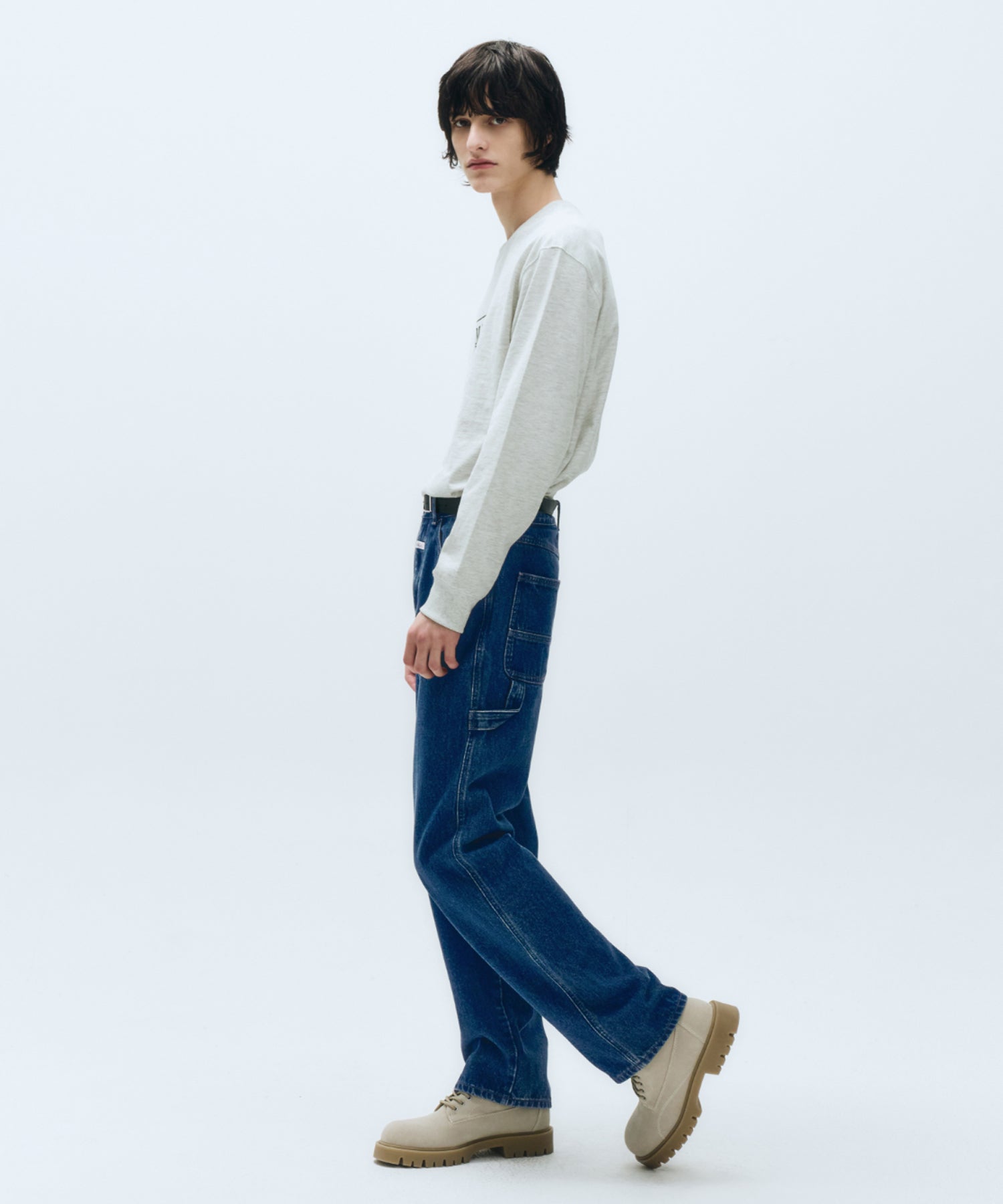 Marithe & Francois Girbaud - Carpenter Denim Pants (Blue) product image 2 | TRAB K-Fashion Australia