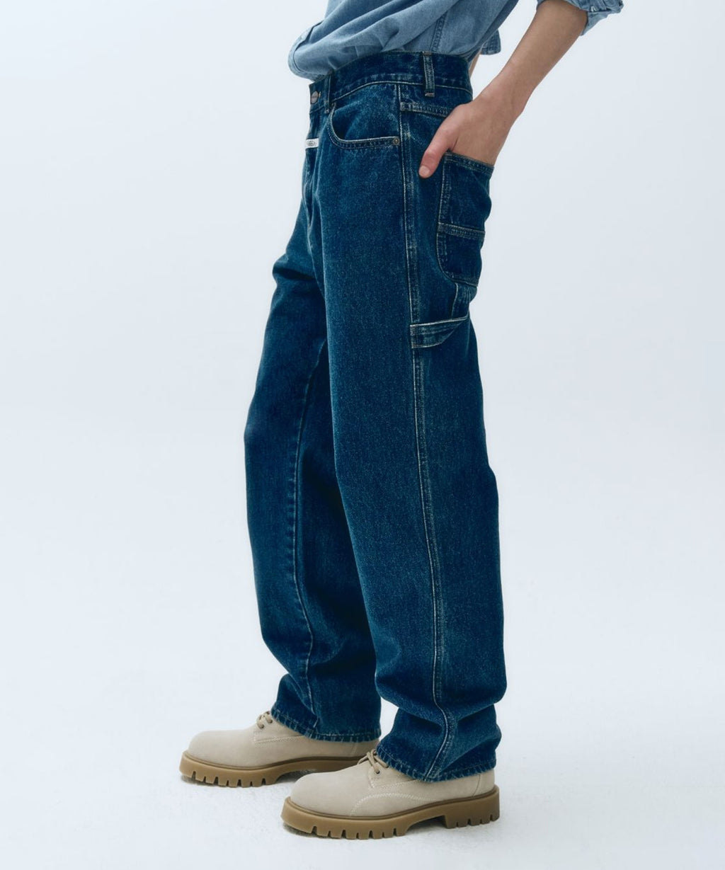 Marithe & Francois Girbaud - Carpenter Denim Pants (Blue) product image 4 | TRAB K-Fashion Australia