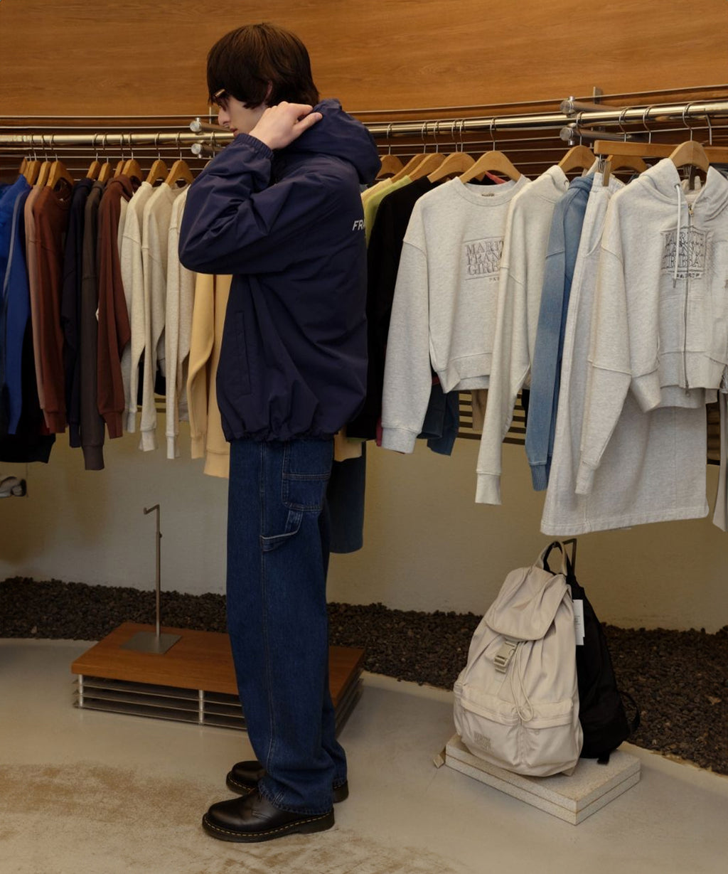 Marithe & Francois Girbaud - Carpenter Denim Pants (Blue) product image 7 | TRAB K-Fashion Australia