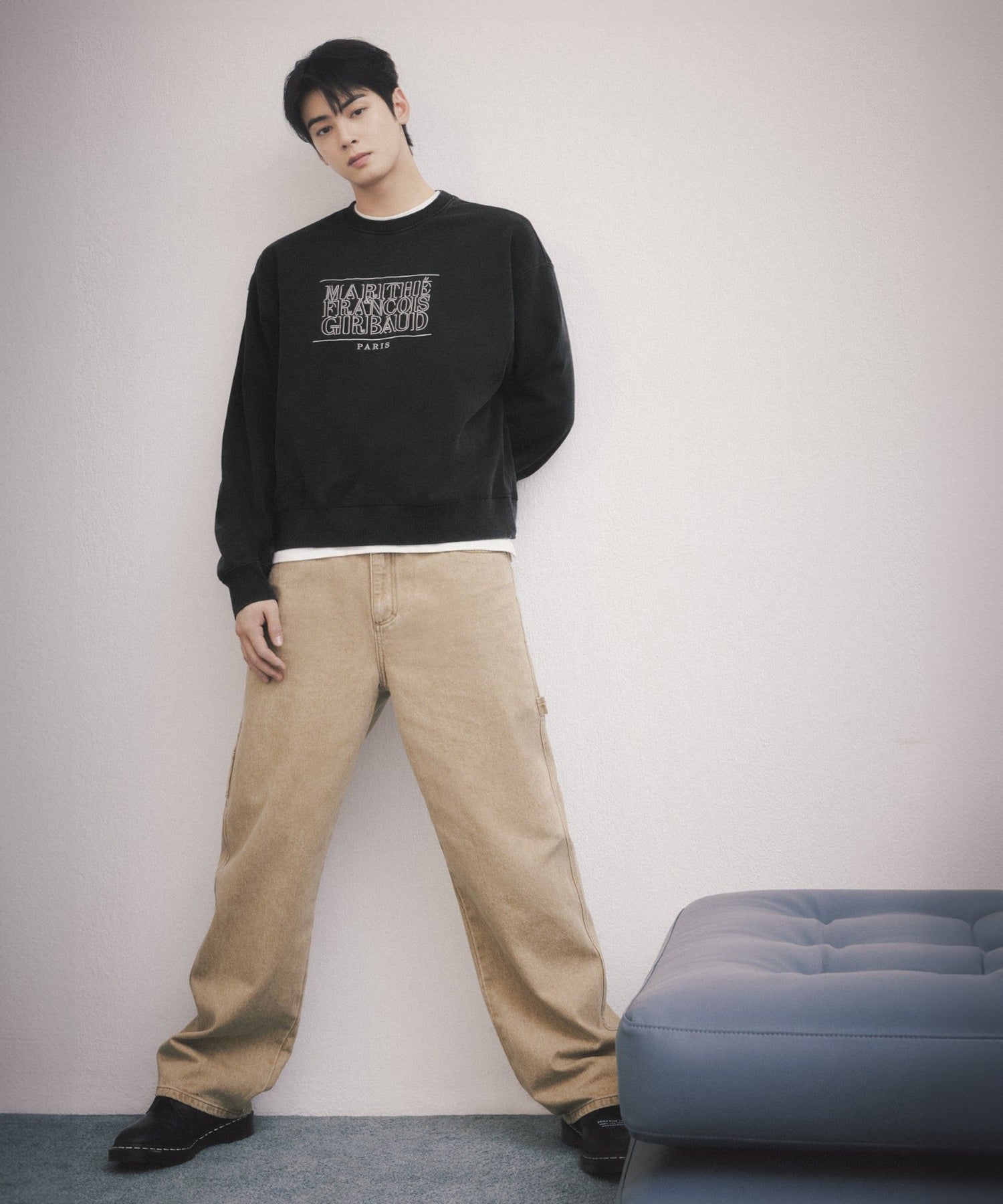 Marithe & Francois Girbaud - Carpenter Denim Pants (Sand) product image 1 | TRAB K-Fashion Australia