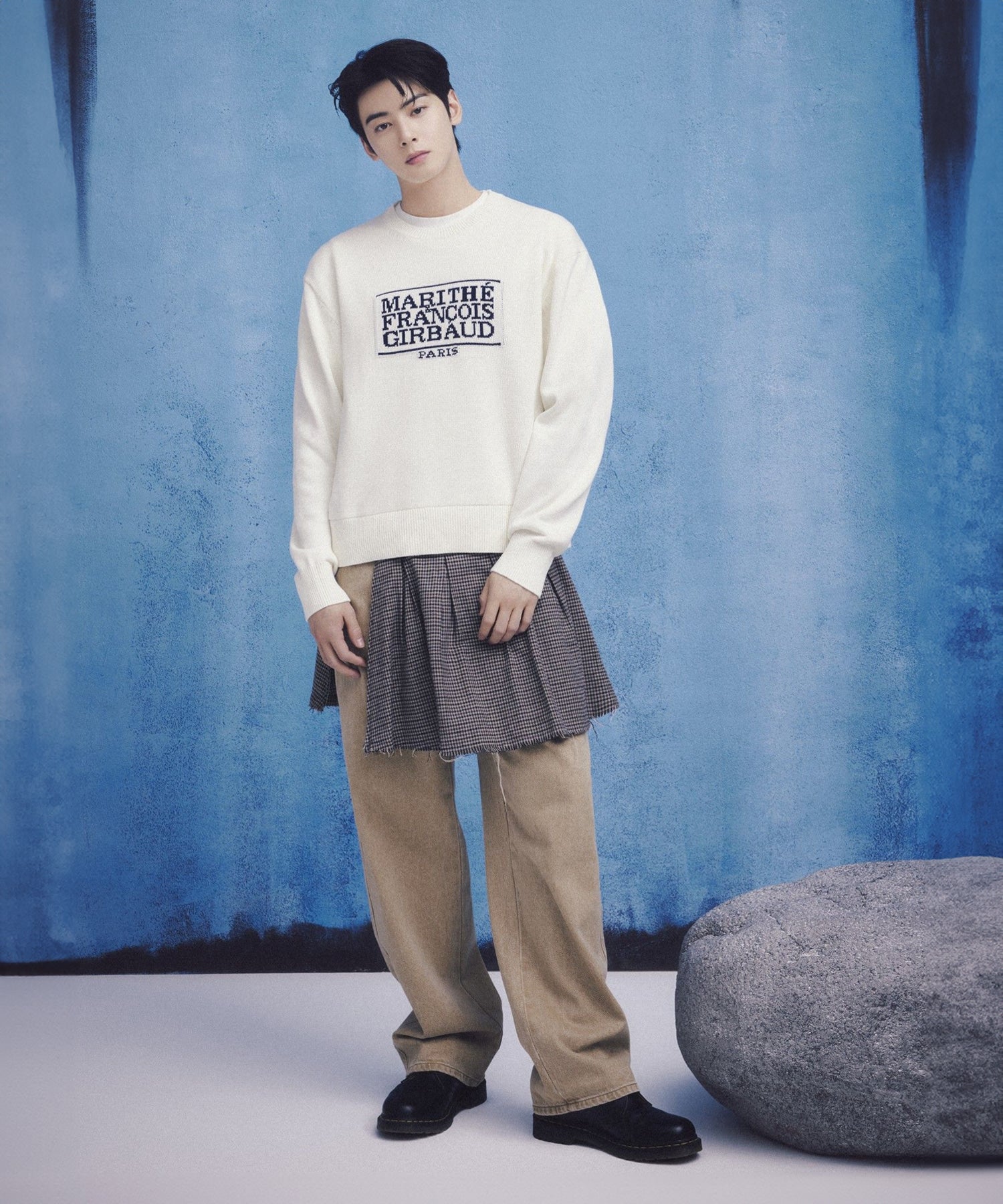 Marithe & Francois Girbaud - Carpenter Denim Pants (Sand) product image 3 | TRAB K-Fashion Australia