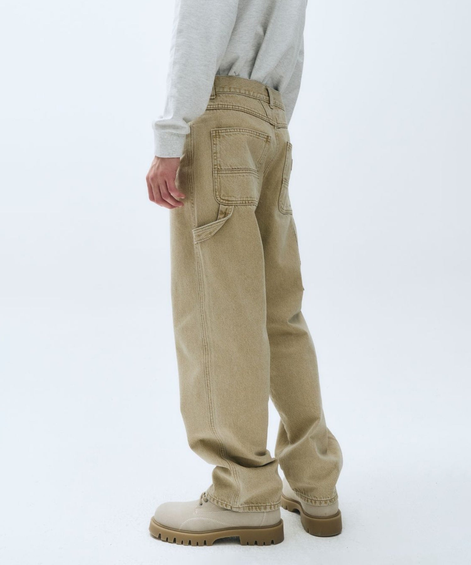 Marithe & Francois Girbaud - Carpenter Denim Pants (Sand) product image 7 | TRAB K-Fashion Australia