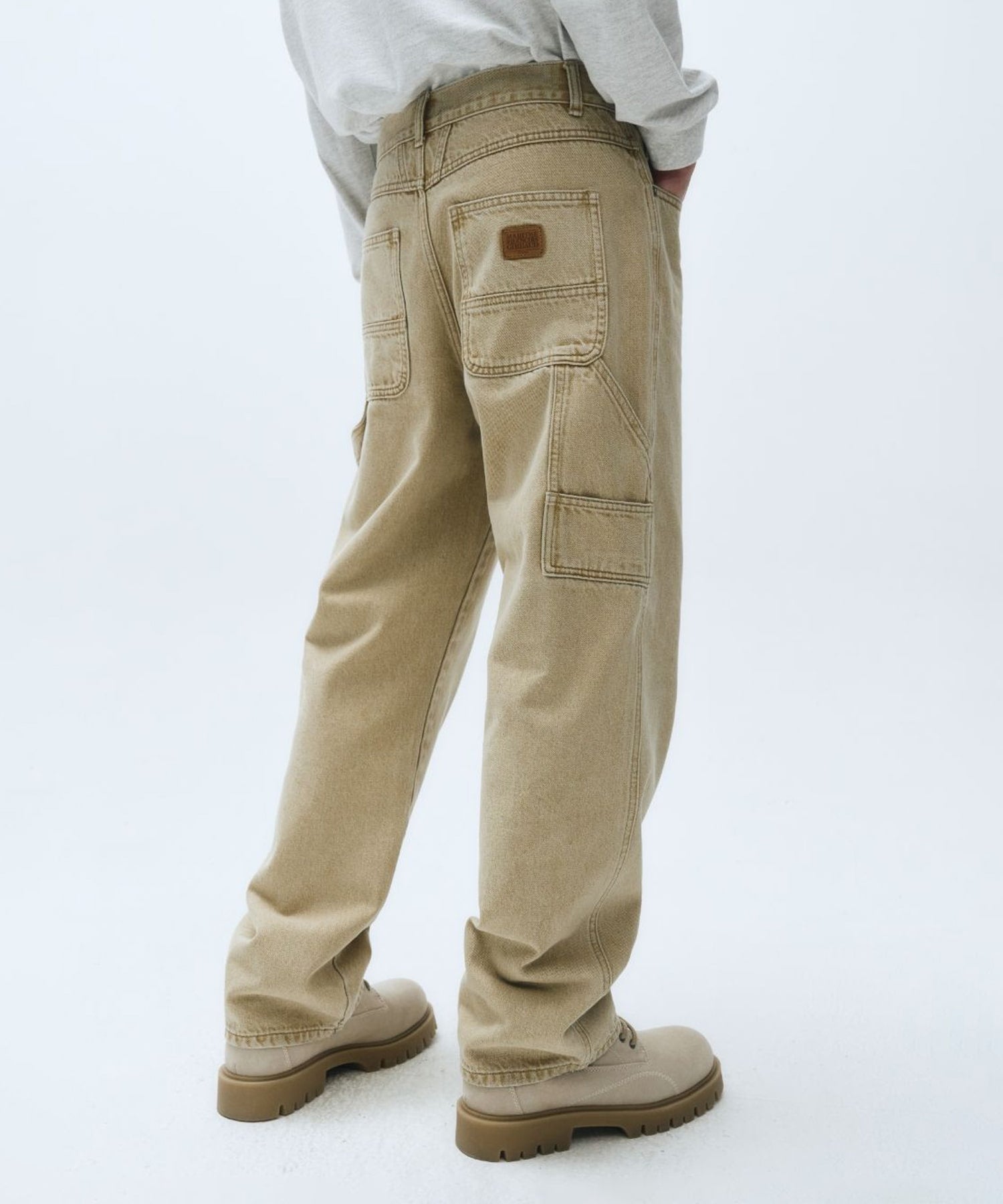 Marithe & Francois Girbaud - Carpenter Denim Pants (Sand) product image 8 | TRAB K-Fashion Australia