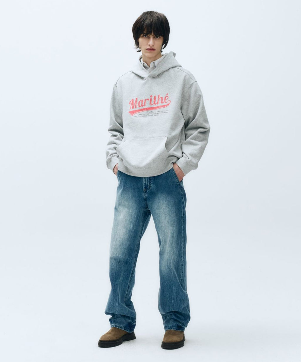 Marithe & Francois Girbaud - Crinkle Washed Denim Pants (Blue) product image 1 | TRAB K-Fashion Australia