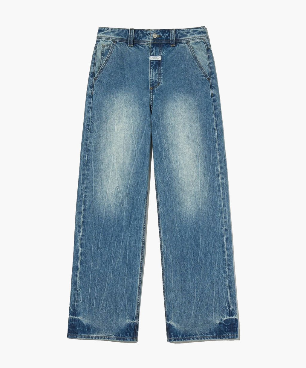 Marithe & Francois Girbaud - Crinkle Washed Denim Pants (Blue) product image 8 | TRAB K-Fashion Australia