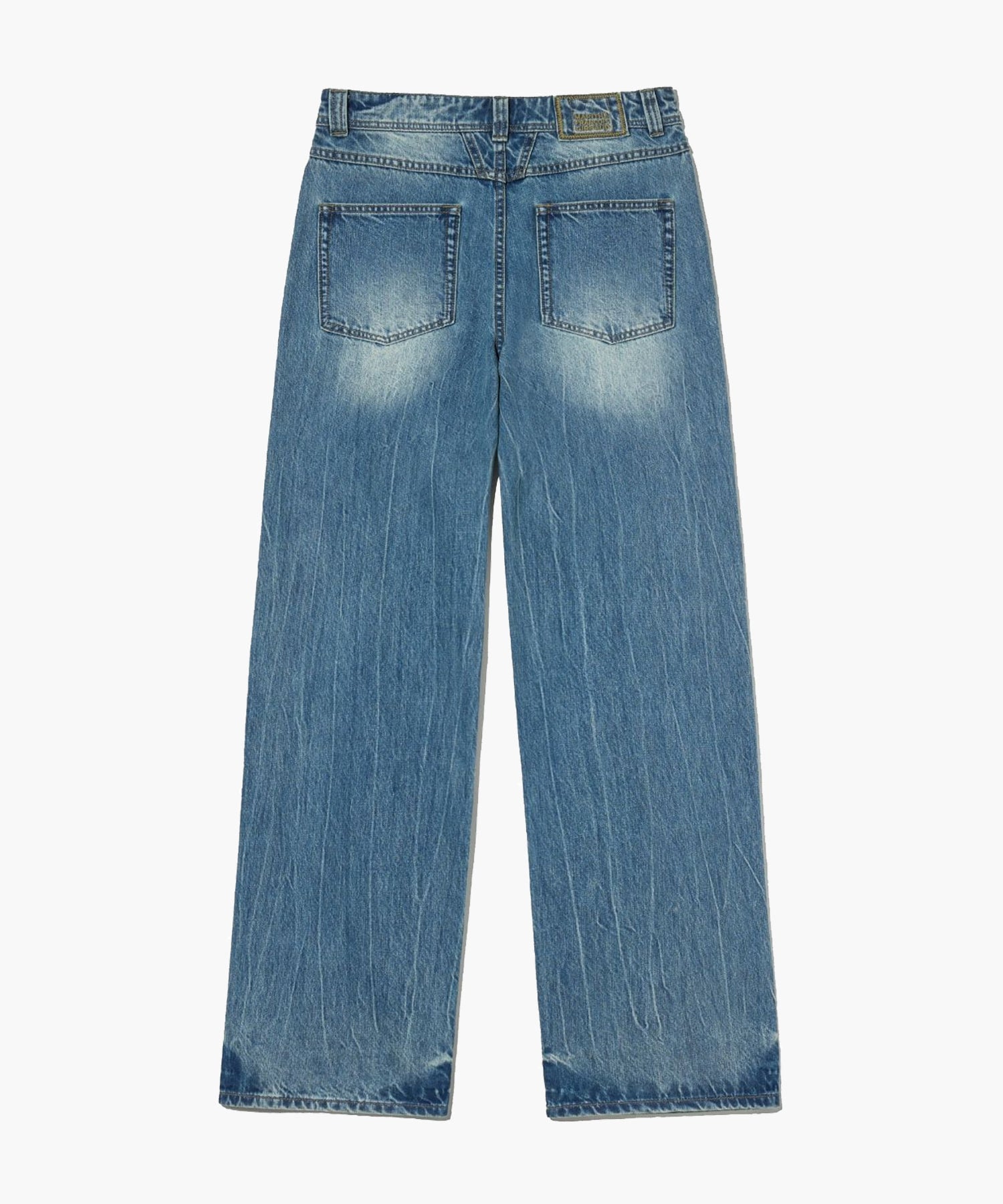 Marithe & Francois Girbaud - Crinkle Washed Denim Pants (Blue) product image 9 | TRAB K-Fashion Australia