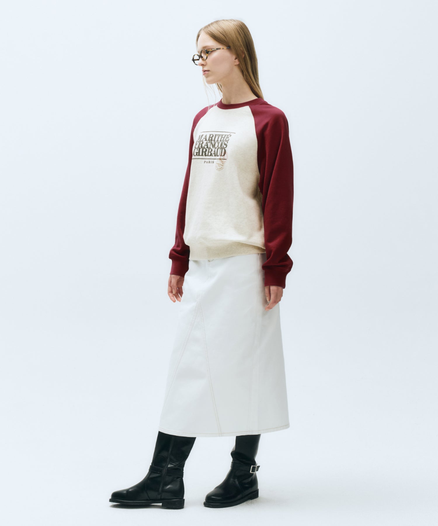 Marithe & Francois Girbaud - Denim Skirt (White) product image 2 | TRAB K-Fashion Australia