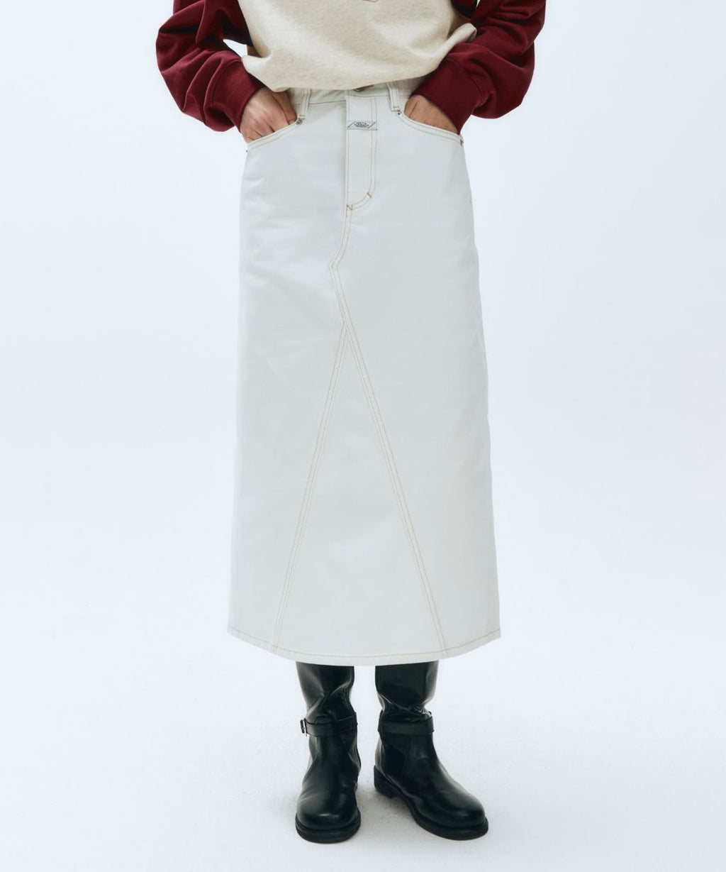 Marithe & Francois Girbaud - Denim Skirt (White) product image 4 | TRAB K-Fashion Australia