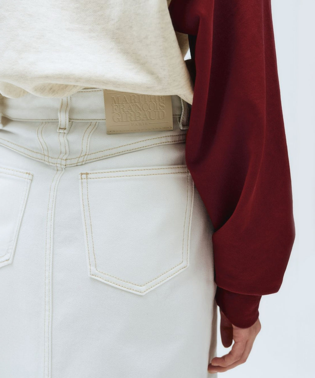 Marithe & Francois Girbaud - Denim Skirt (White) product image 6 | TRAB K-Fashion Australia