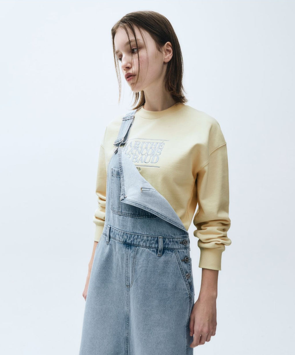 Marithe & Francois Girbaud - Classic Logo Denim Overall Skirt (Blue) product image 4 | TRAB K-Fashion Australia