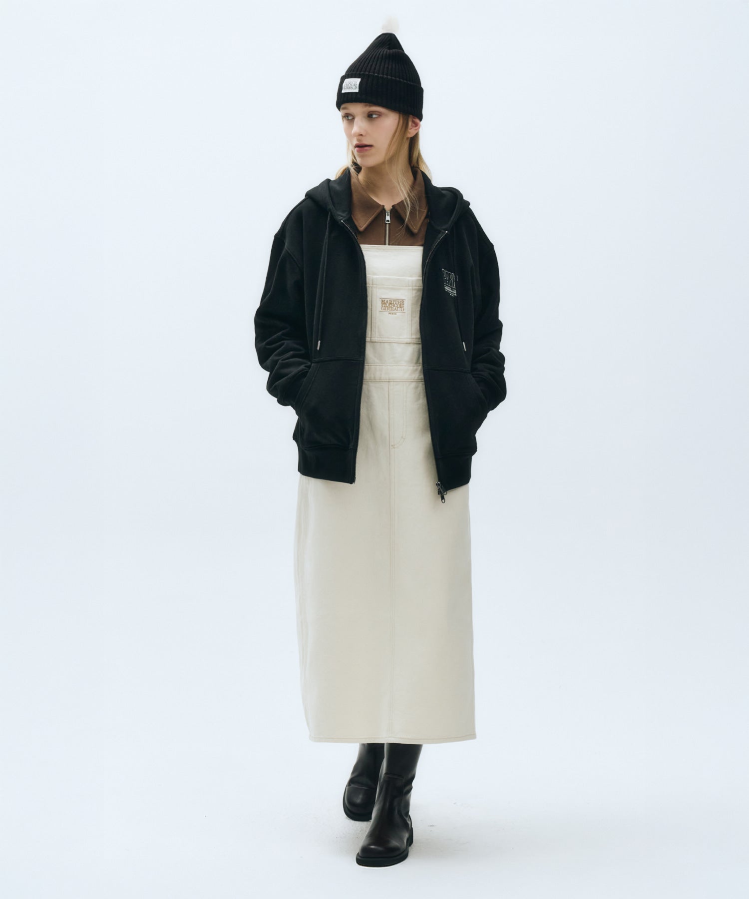 Marithe & Francois Girbaud - Paris Hoodie Zipup (Black) product image 4 | TRAB K-Fashion Australia