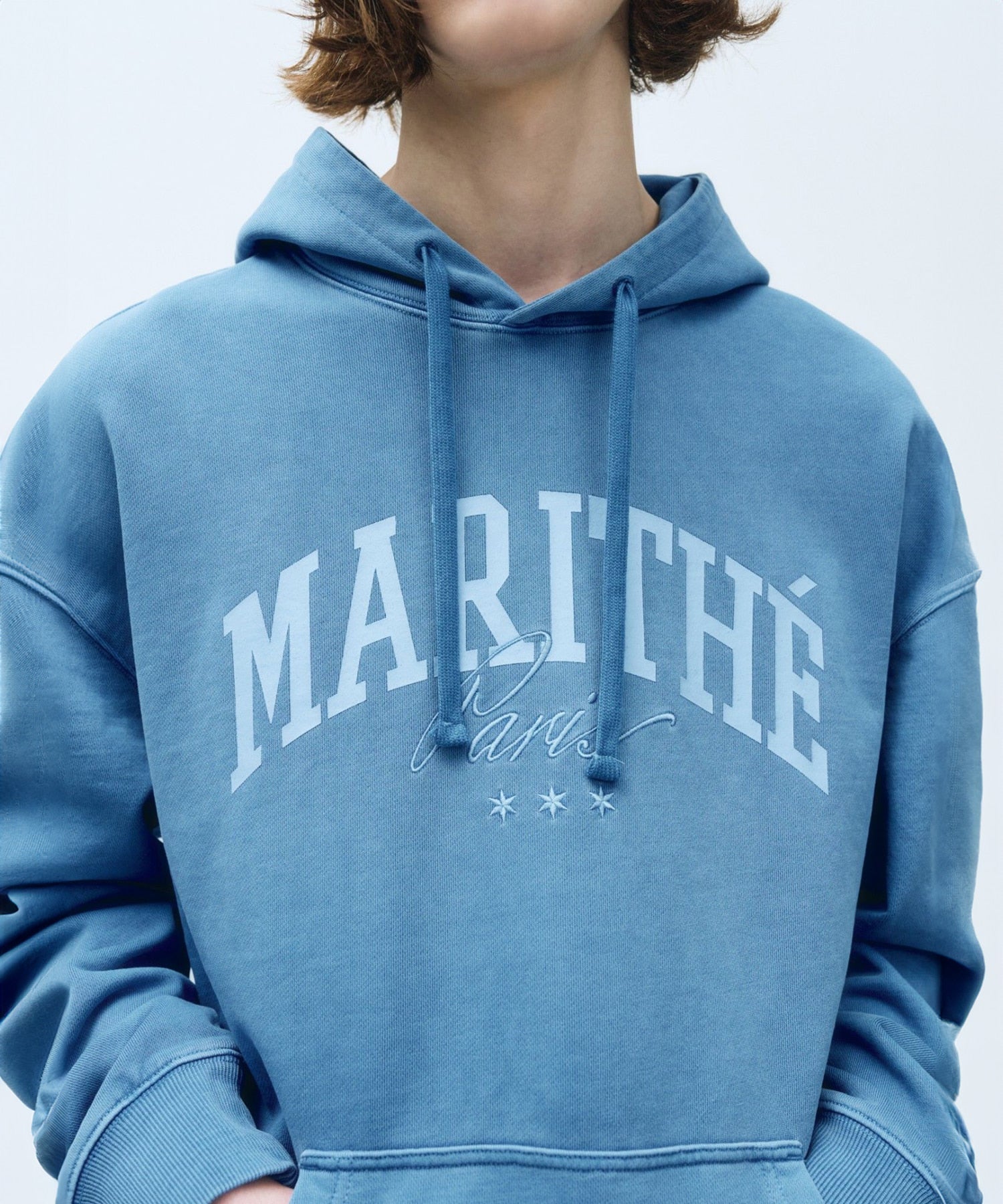 Marithe & Francois Girbaud - Pigment Oversized Hoodie (Stone Blue) product image 4 | TRAB K-Fashion Australia
