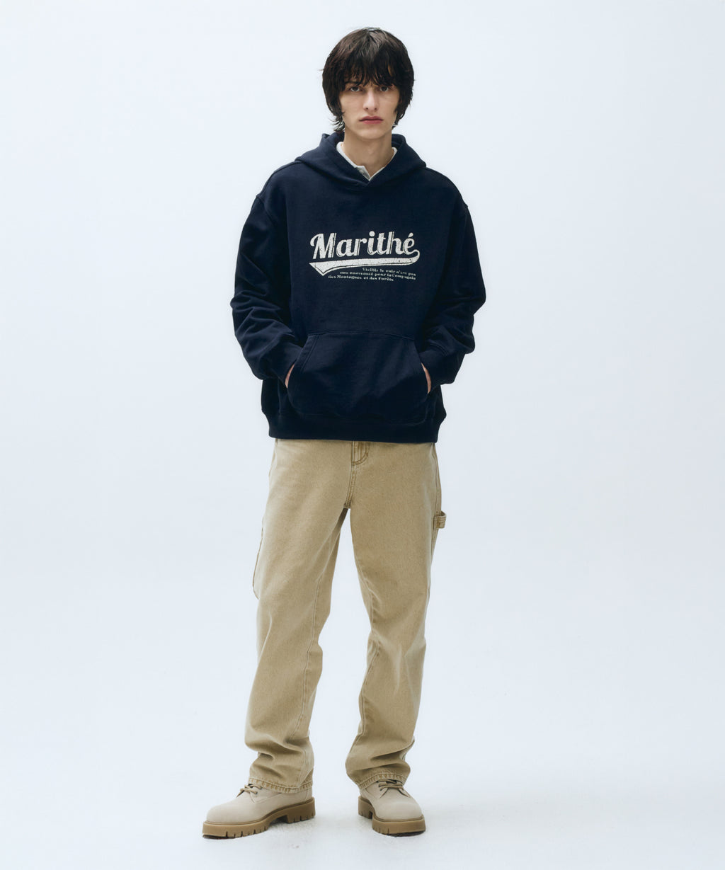 Marithe & Francois Girbaud - Vintage Baseball Hoodie (Navy) product image 4 | TRAB K-Fashion Australia