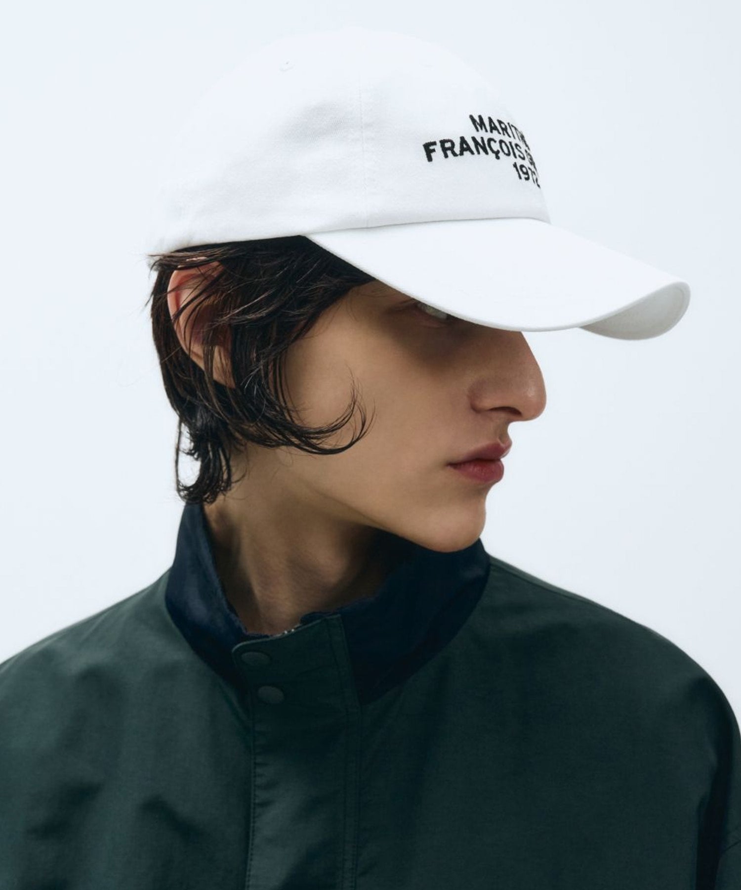 Marithe & Francois Girbaud - Lettering Logo Ball Cap (Off White) product image 6 | TRAB K-Fashion Australia