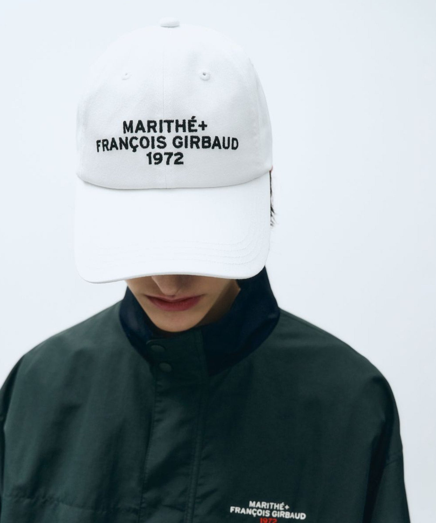 Marithe & Francois Girbaud - Lettering Logo Ball Cap (Off White) product image 7 | TRAB K-Fashion Australia