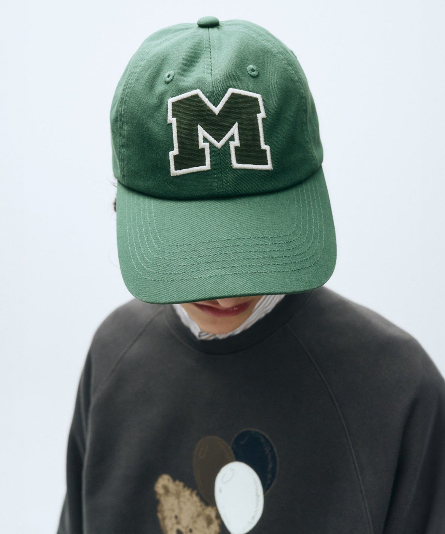 Marithe & Francois Girbaud - Logo Applique Cap (Green) product image 7 | TRAB K-Fashion Australia
