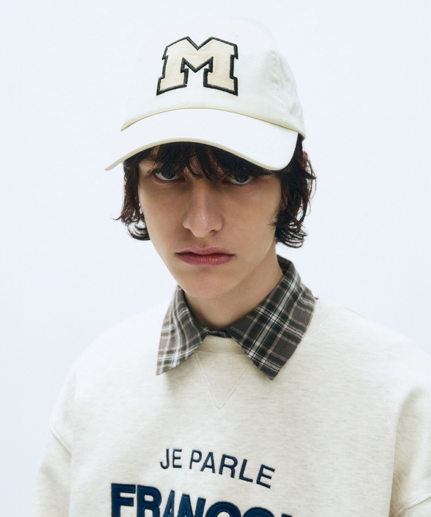 Marithe & Francois Girbaud - Logo Applique Cap (Ivory) product image 5 | TRAB K-Fashion Australia