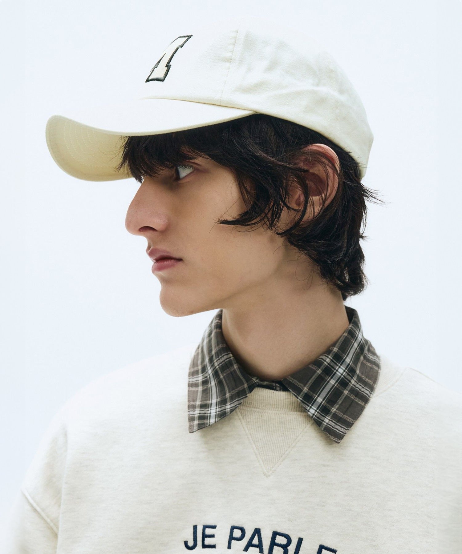 Marithe & Francois Girbaud - Logo Applique Cap (Ivory) product image 6 | TRAB K-Fashion Australia