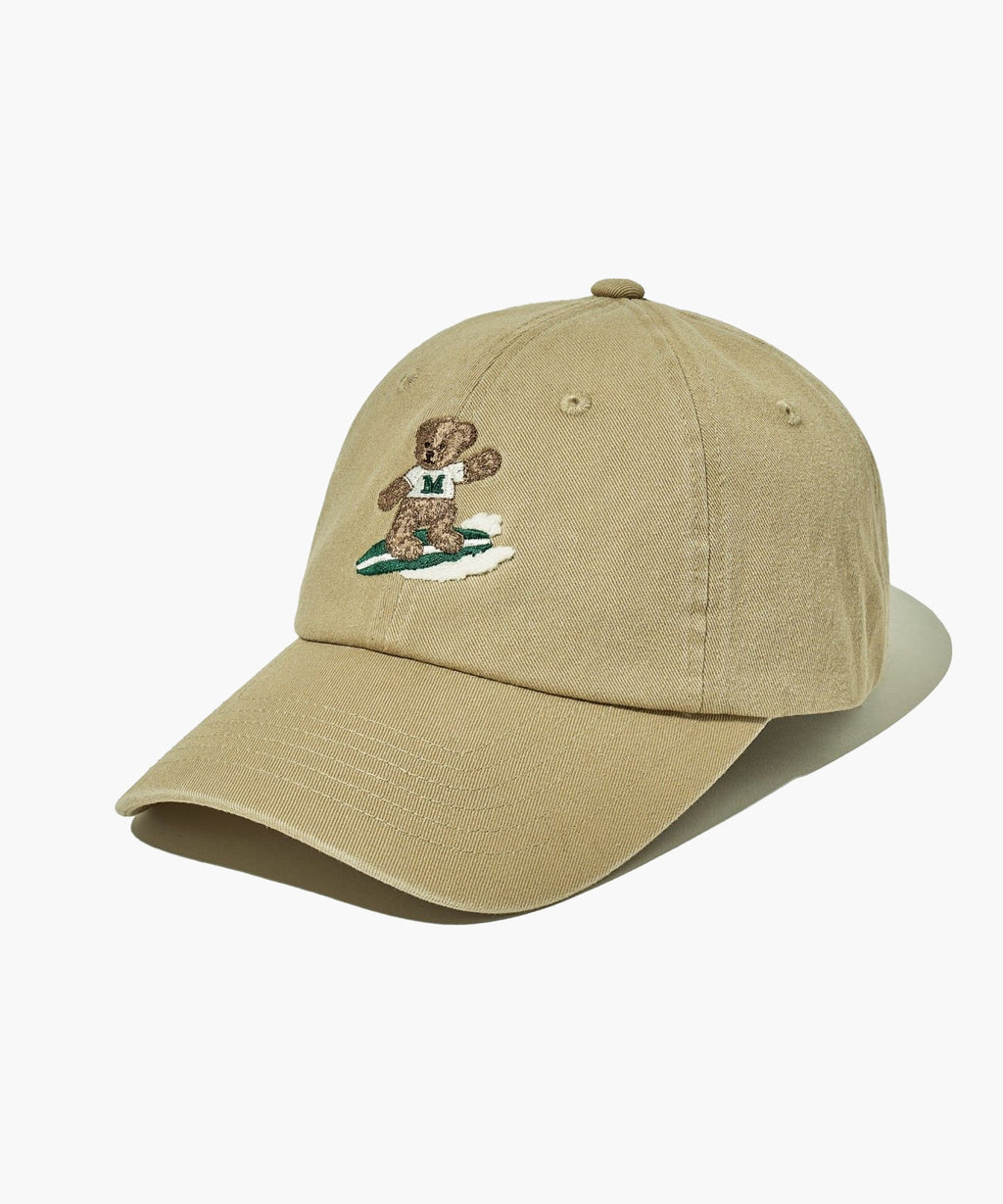 Marithe & Francois Girbaud - Surfing Doodle Bear Cap (Beige) product image 1 | TRAB K-Fashion Australia