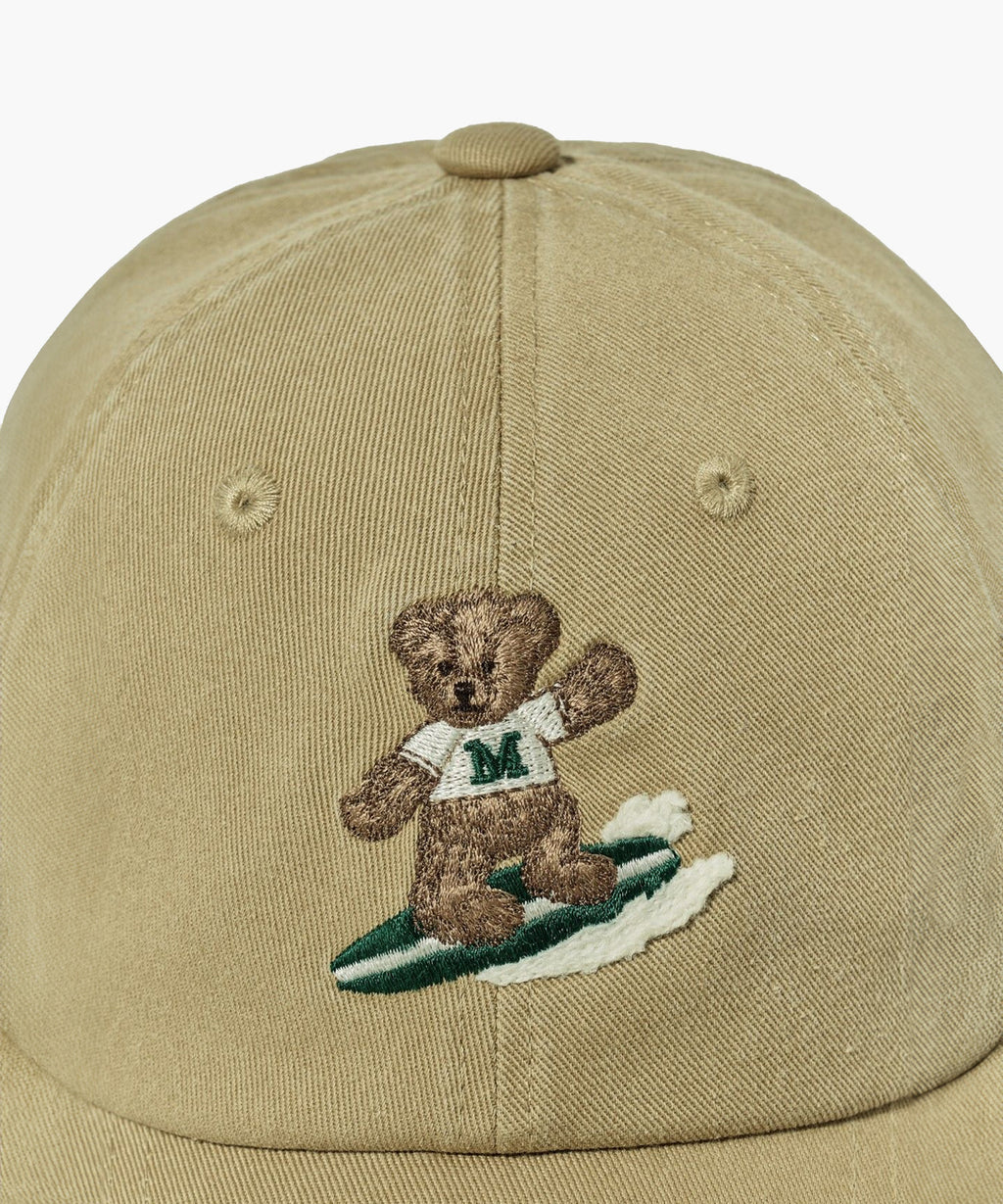 Marithe & Francois Girbaud - Surfing Doodle Bear Cap (Beige) product image 3 | TRAB K-Fashion Australia