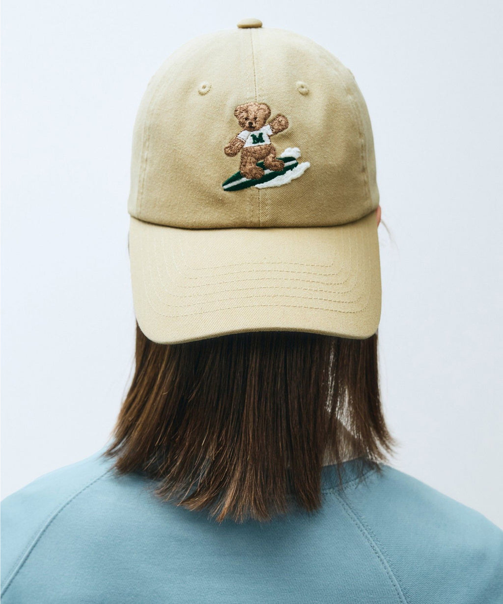 Marithe & Francois Girbaud - Surfing Doodle Bear Cap (Beige) product image 7 | TRAB K-Fashion Australia