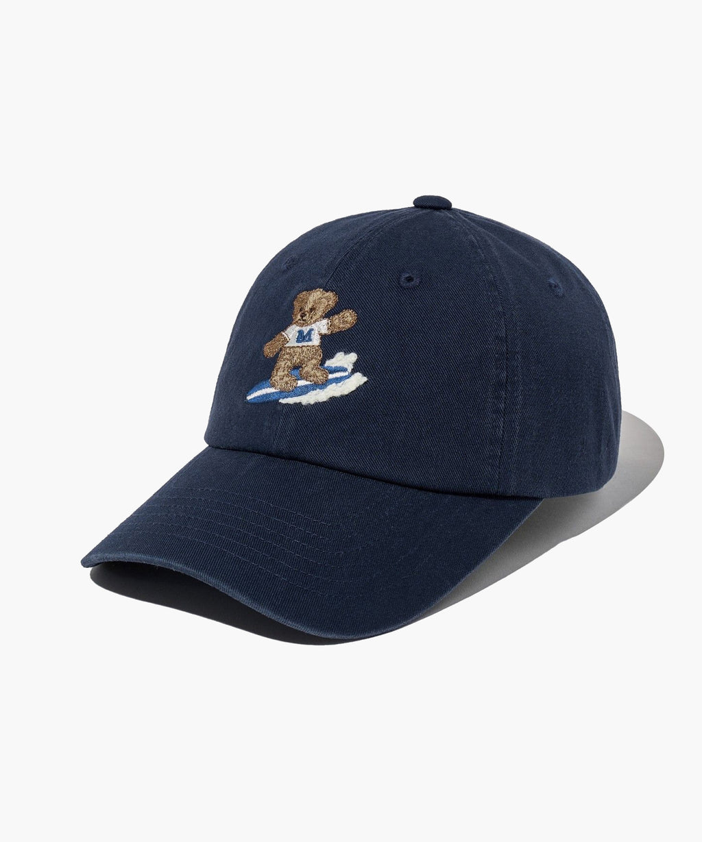 Marithe & Francois Girbaud - Surfing Doodle Bear Cap (Navy) product image 1 | TRAB K-Fashion Australia