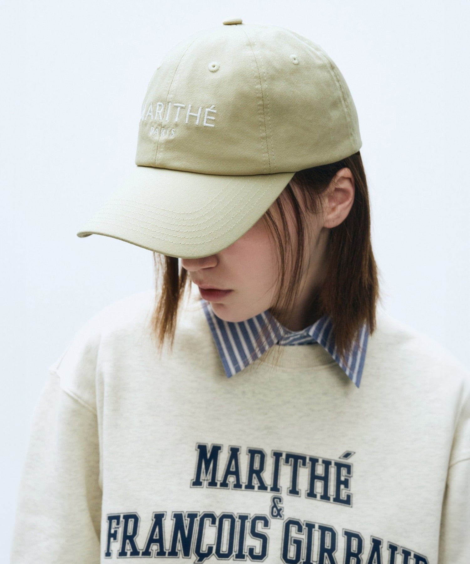 Marithe & Francois Girbaud - Regular Logo Cap (Beige) product image 6 | TRAB K-Fashion Australia