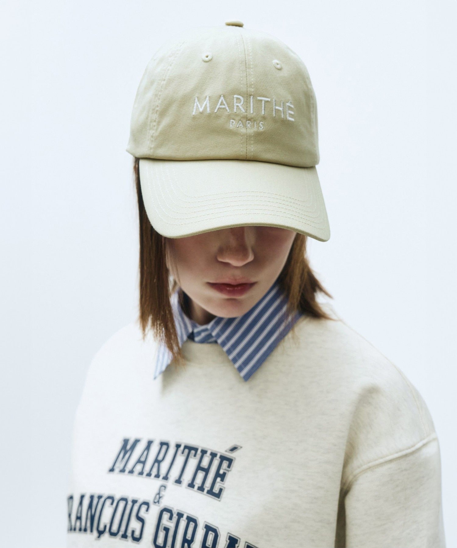 Marithe & Francois Girbaud - Regular Logo Cap (Beige) product image 7 | TRAB K-Fashion Australia