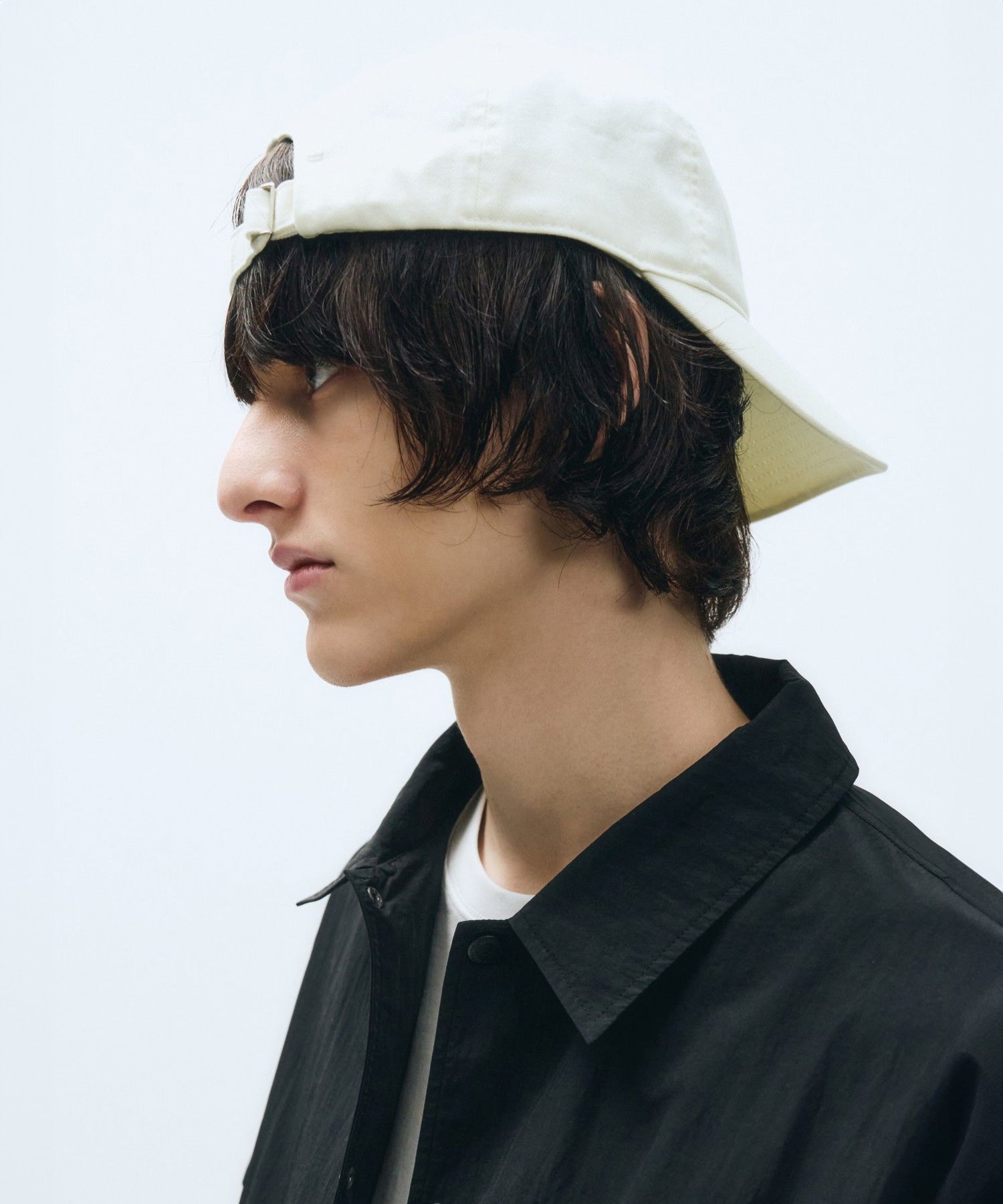 Marithe & Francois Girbaud - Heart Lettering Logo 5 Panel Cap (Ivory) product image 7 | TRAB K-Fashion Australia