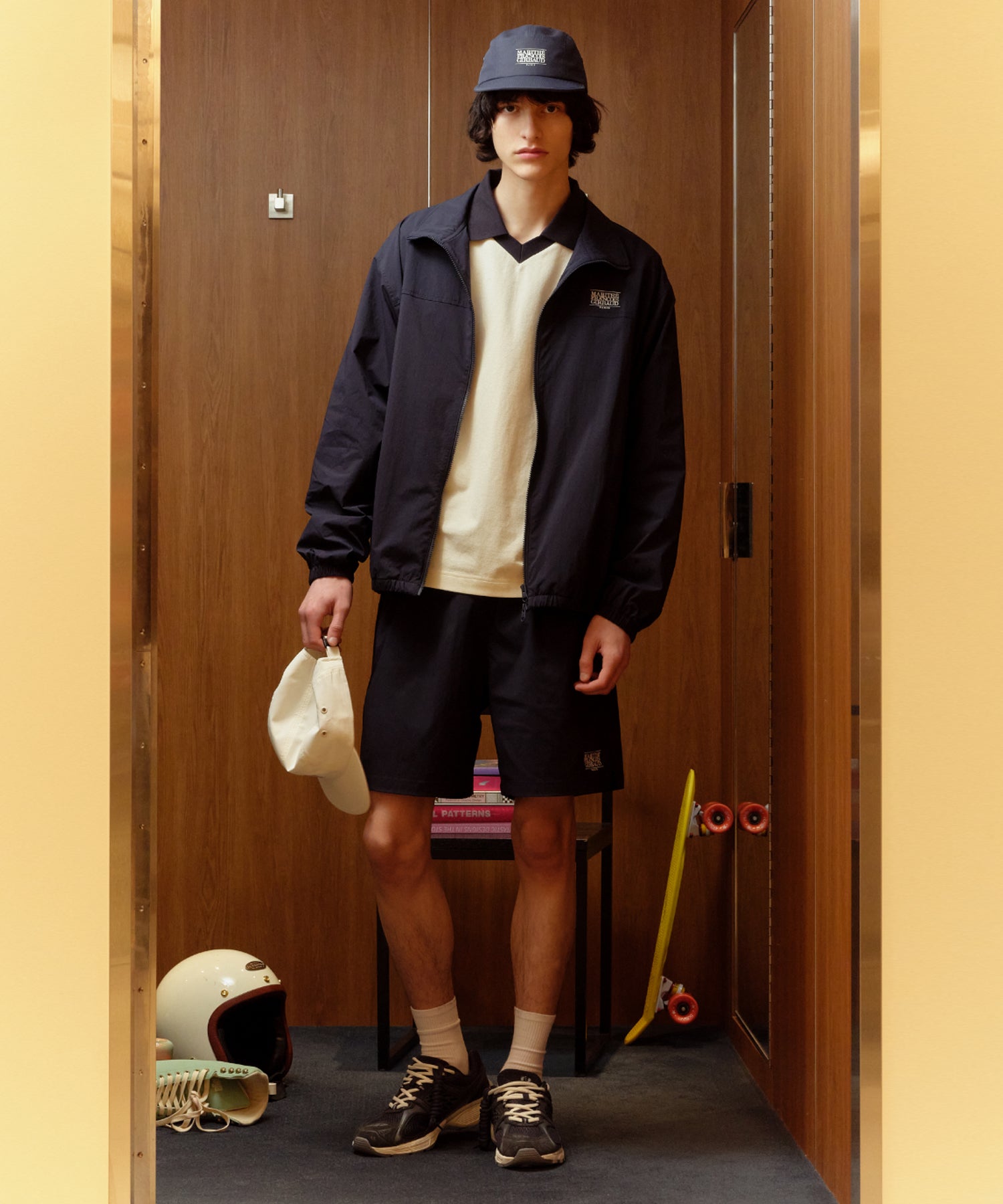 Marithe & Francois Girbaud - Mouvement Flexible Camp Cap (Dark Navy) product image 8 | TRAB K-Fashion Australia