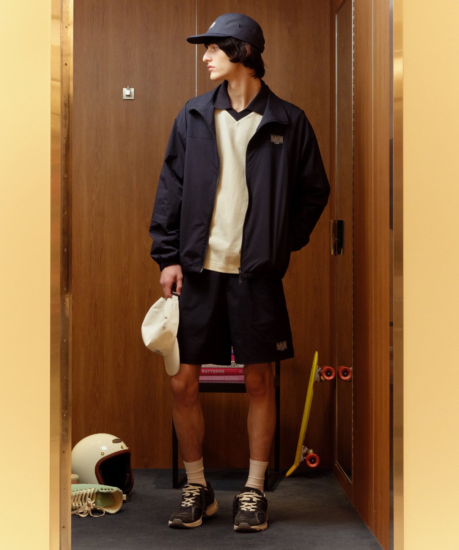 Marithe & Francois Girbaud - Mouvement Flexible Camp Cap (Dark Navy) product image 9 | TRAB K-Fashion Australia