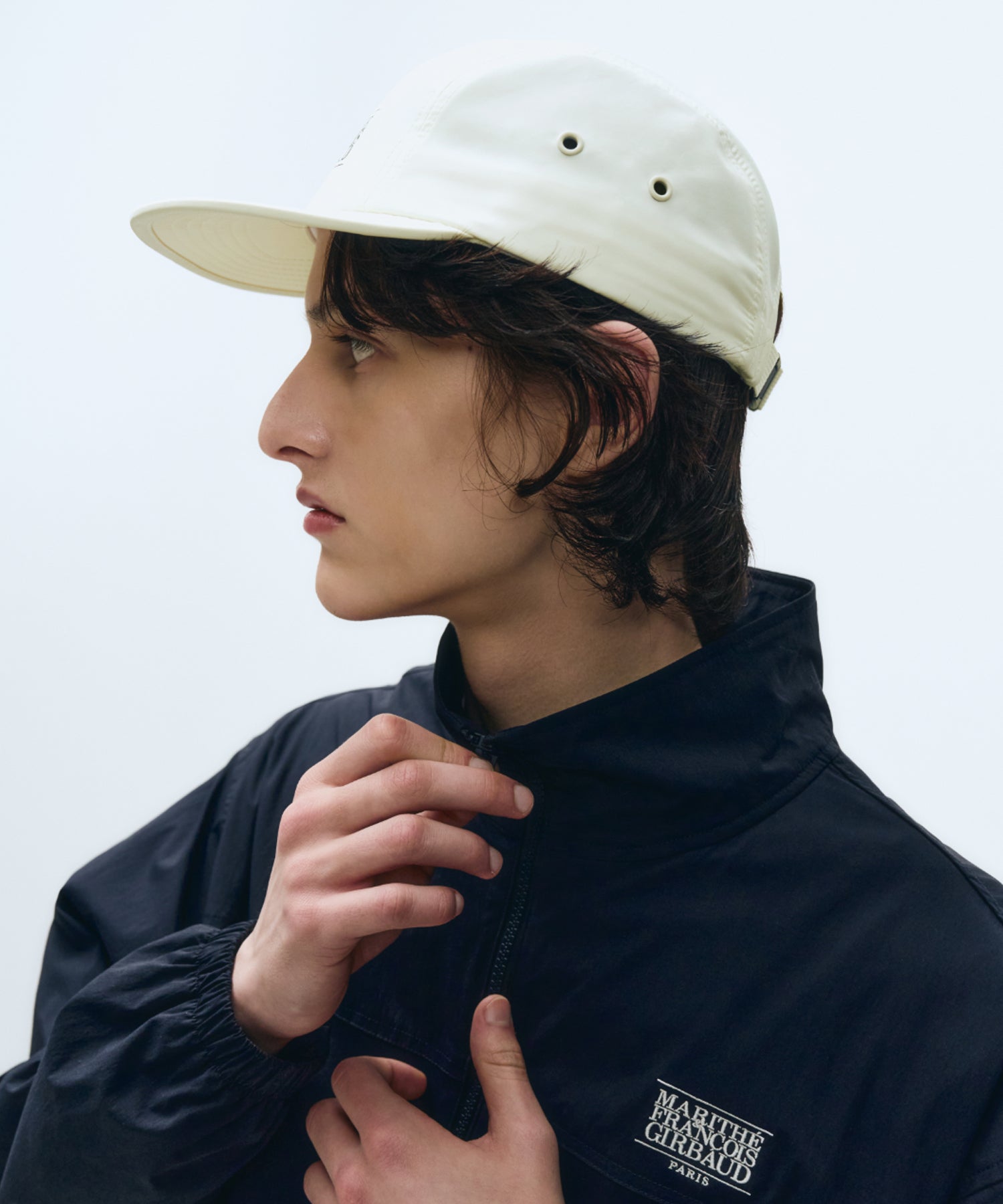 Marithe & Francois Girbaud - Mouvement Flexible Camp Cap (Ivory) product image 6 | TRAB K-Fashion Australia