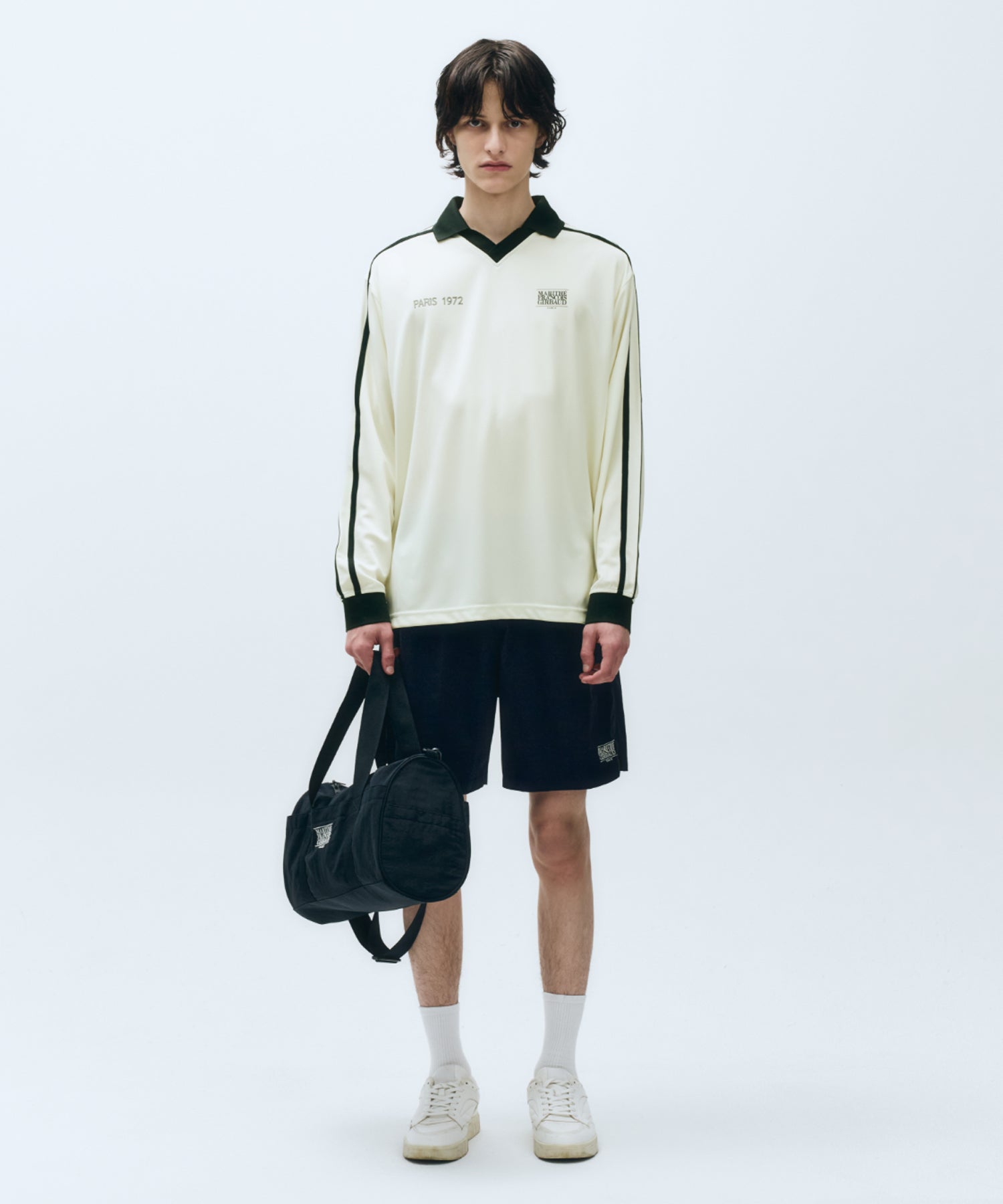 Marithe & Francois Girbaud - Mouvement Nylon Half Pants (Dark Navy) product image 2 | TRAB K-Fashion Australia