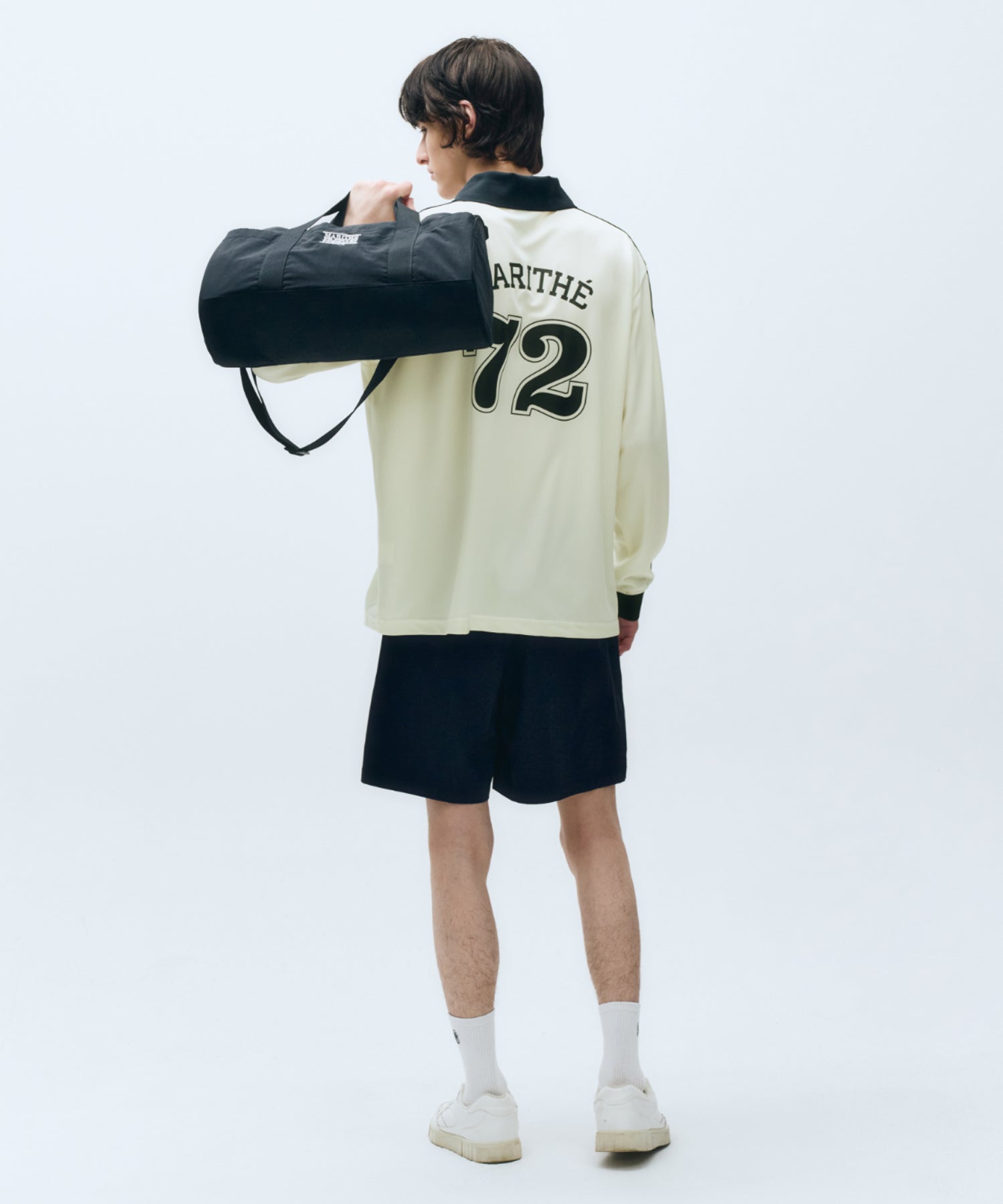 Marithe & Francois Girbaud - Mouvement Nylon Half Pants (Dark Navy) product image 4 | TRAB K-Fashion Australia