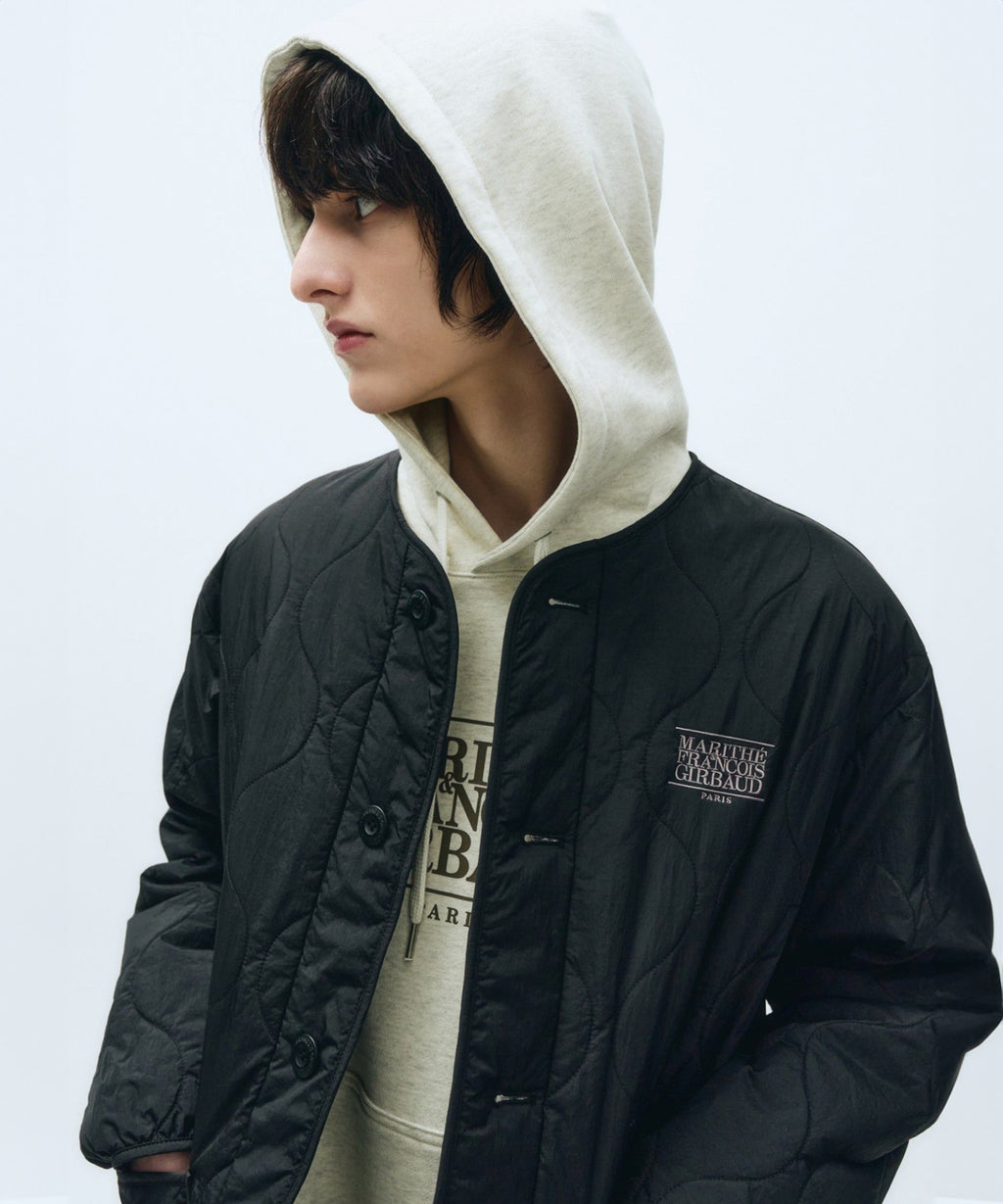 Marithe & Francois Girbaud - Classic Logo Quilting Jacket (Black) product image 3 | TRAB K-Fashion Australia