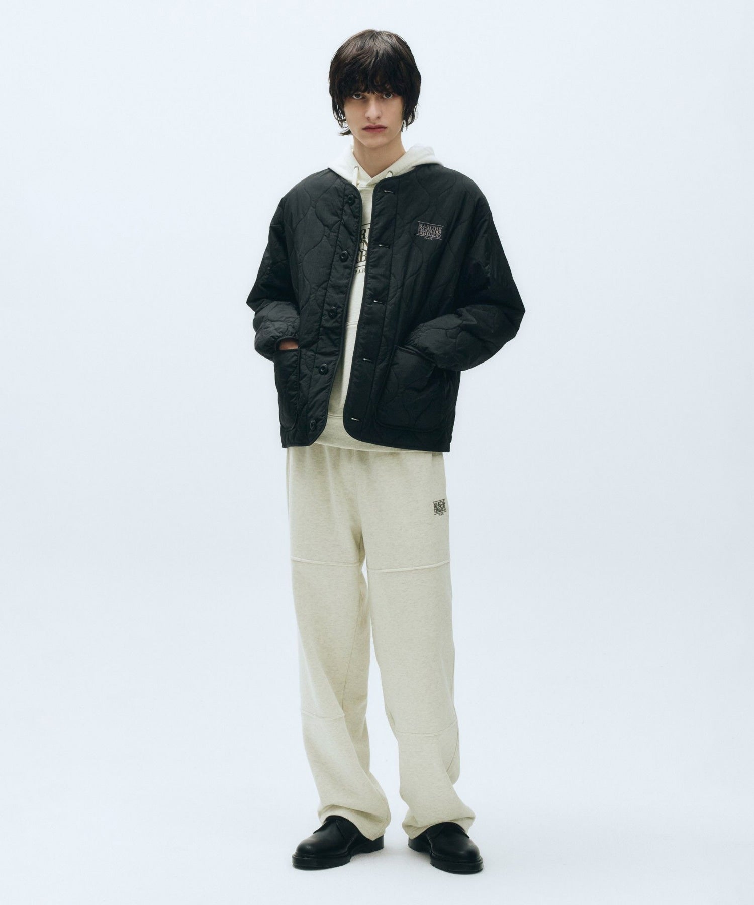 Marithe & Francois Girbaud - Classic Logo Quilting Jacket (Black) product image 4 | TRAB K-Fashion Australia