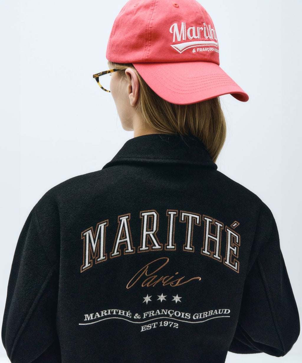 Marithe & Francois Girbaud - Wool Piping Varsity Jacket (Black) product image 3 | TRAB K-Fashion Australia