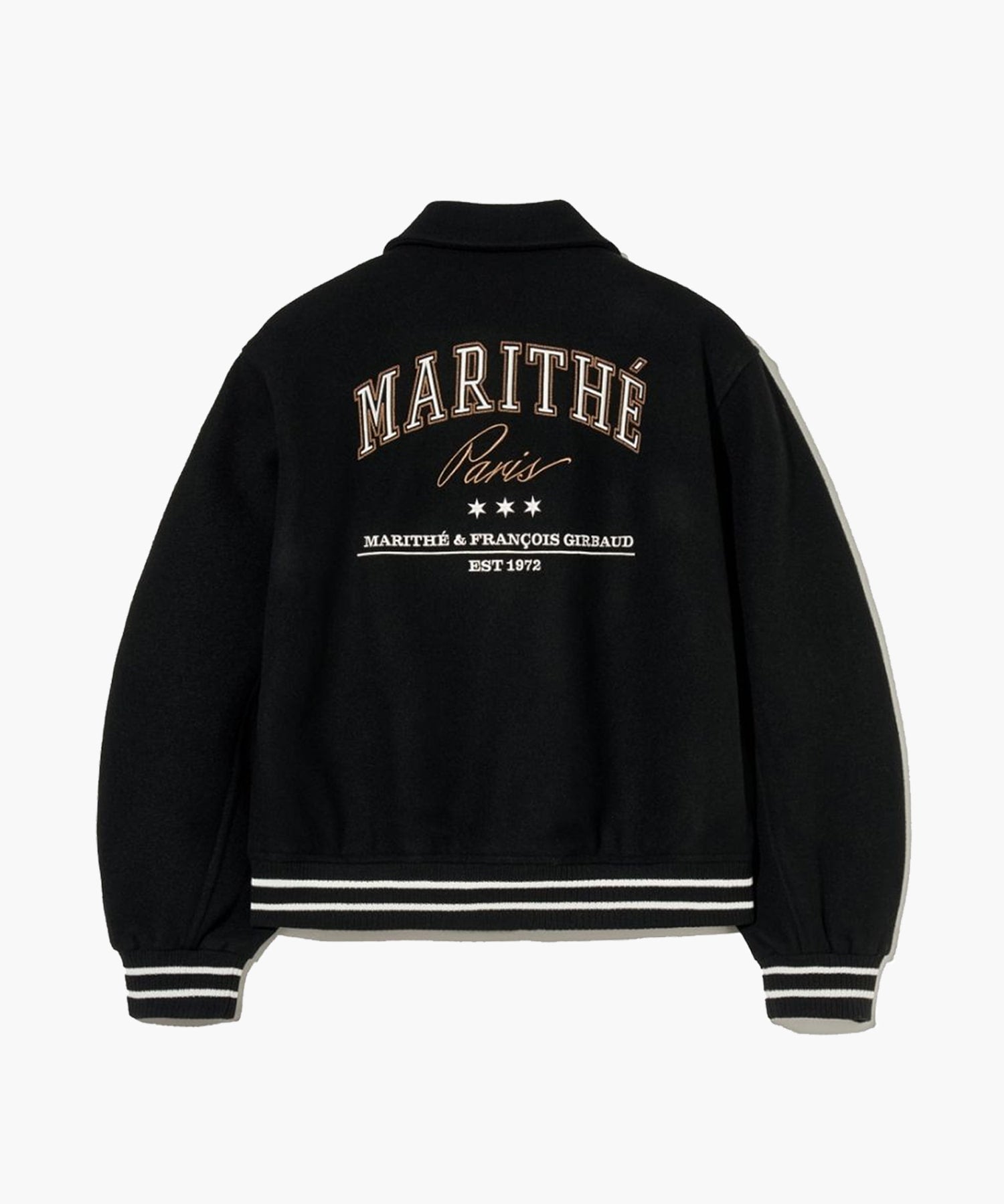 Marithe & Francois Girbaud - Wool Piping Varsity Jacket (Black) product image 9 | TRAB K-Fashion Australia