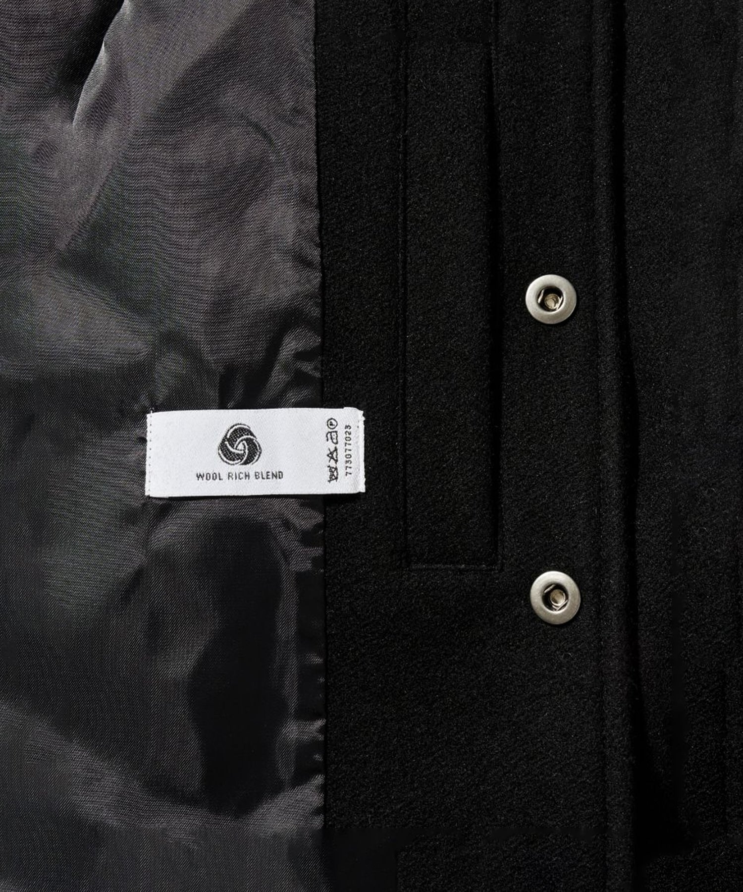 Marithe & Francois Girbaud - Wool Piping Varsity Jacket (Black) product image 11 | TRAB K-Fashion Australia