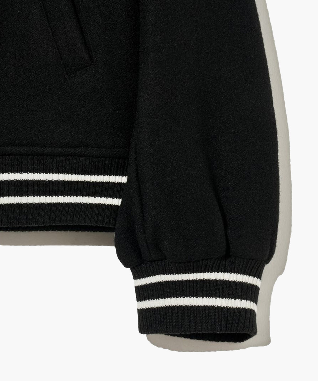 Marithe & Francois Girbaud - Wool Piping Varsity Jacket (Black) product image 12 | TRAB K-Fashion Australia