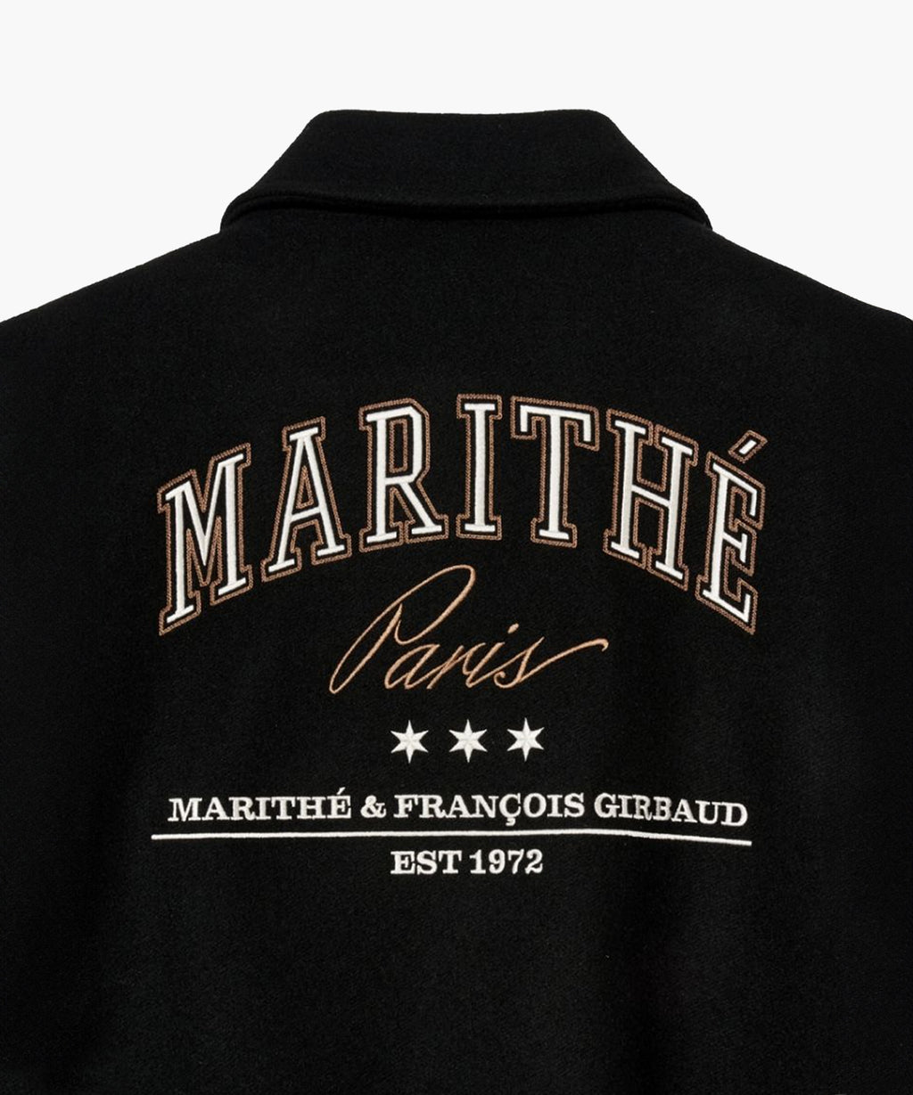 Marithe & Francois Girbaud - Wool Piping Varsity Jacket (Black) product image 13 | TRAB K-Fashion Australia
