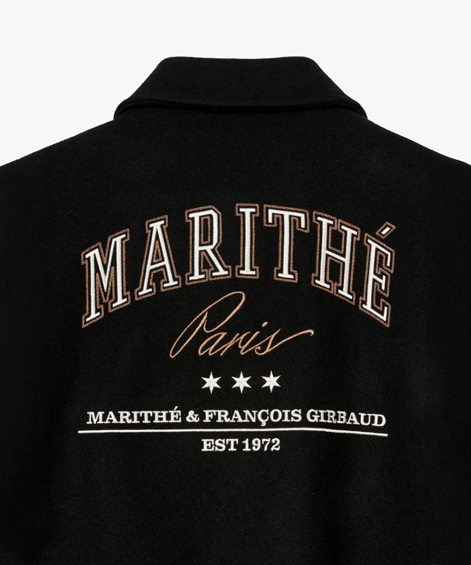 Marithe & Francois Girbaud - Wool Piping Varsity Jacket (Black) product image 13 | TRAB K-Fashion Australia