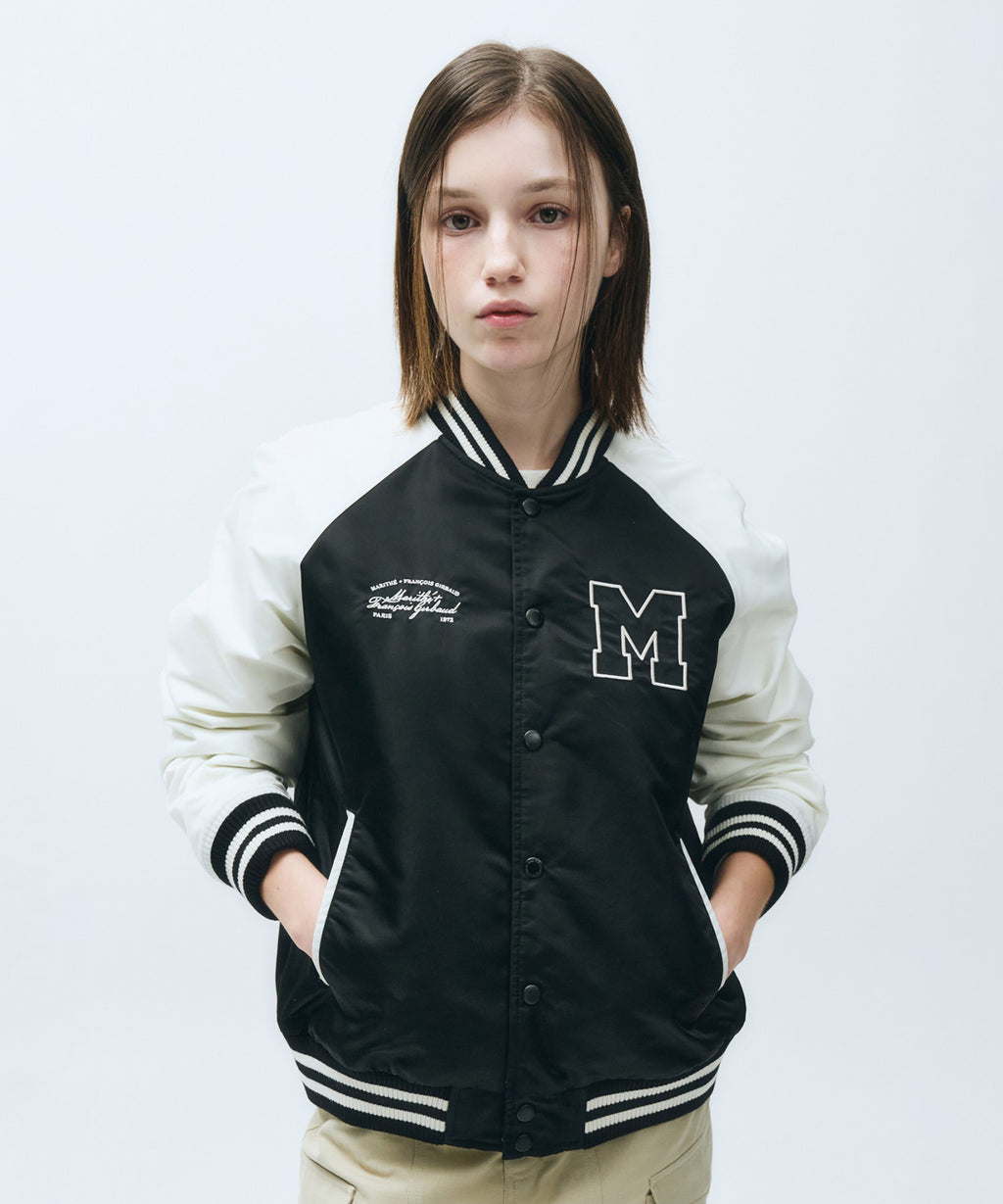 Marithe & Francois Girbaud - Nylon Color Block Baseball Jacket (Ivory) product image 3 | TRAB K-Fashion Australia