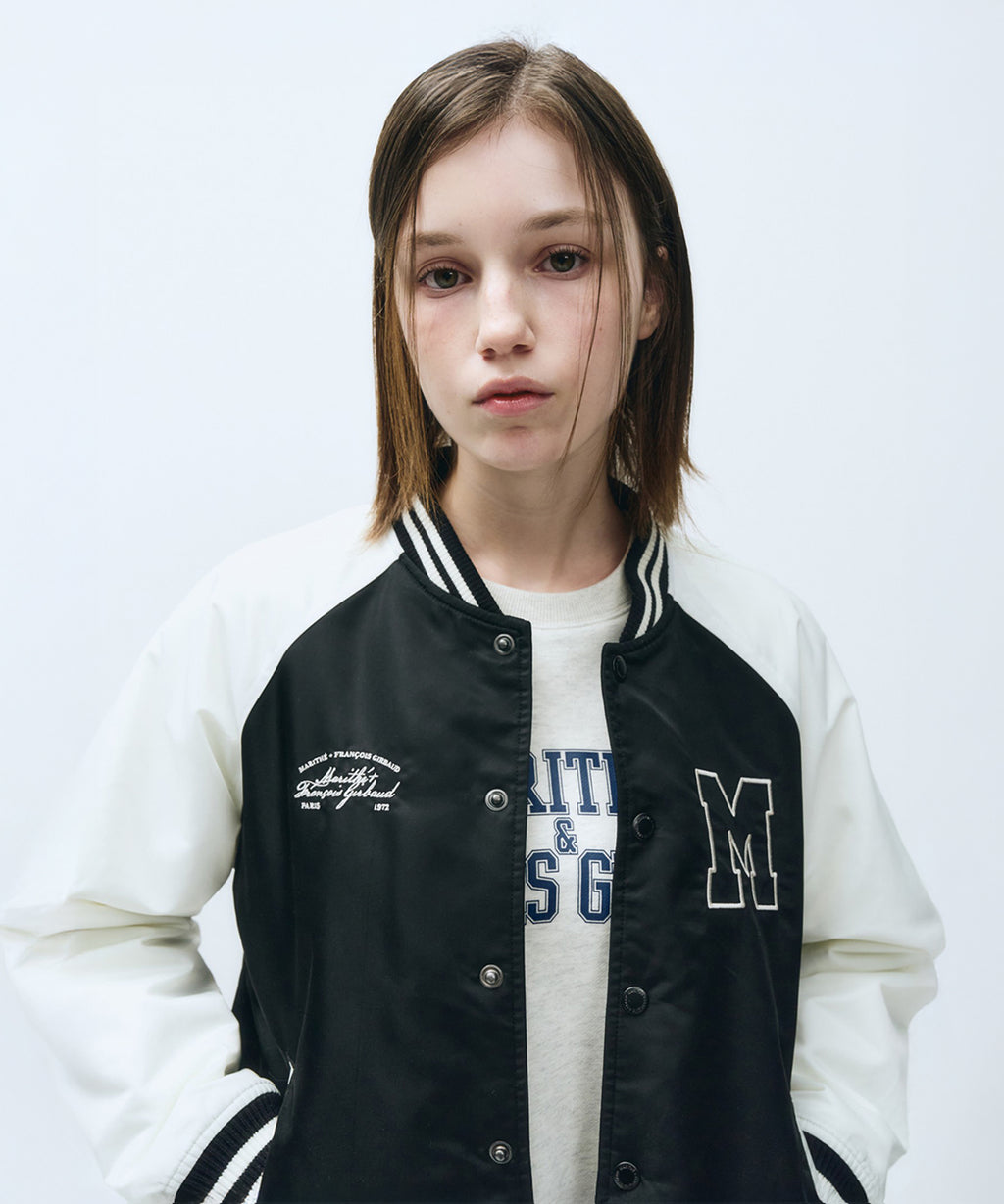 Marithe & Francois Girbaud - Nylon Color Block Baseball Jacket (Ivory) product image 4 | TRAB K-Fashion Australia