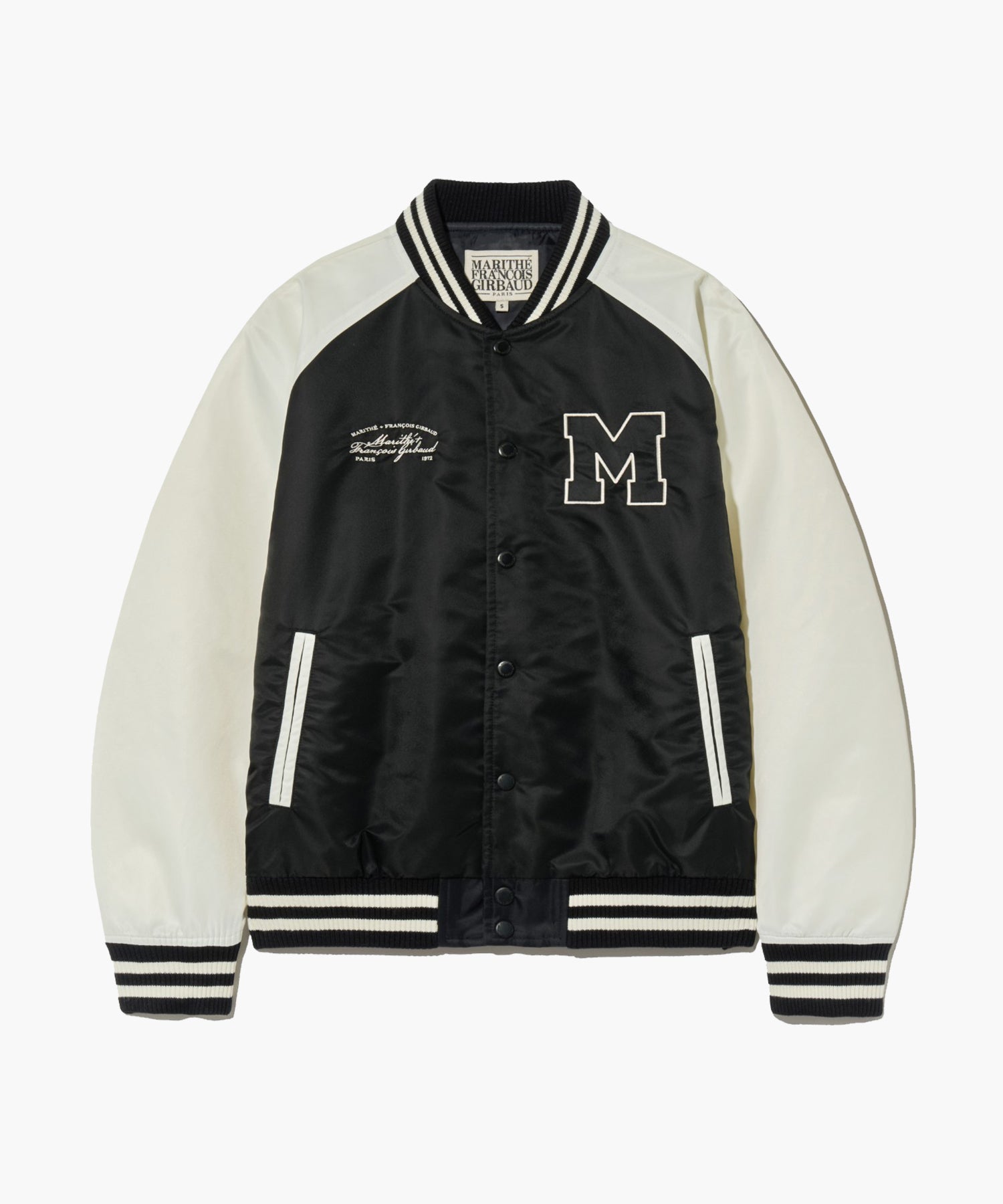Marithe & Francois Girbaud - Nylon Color Block Baseball Jacket (Ivory) product image 9 | TRAB K-Fashion Australia
