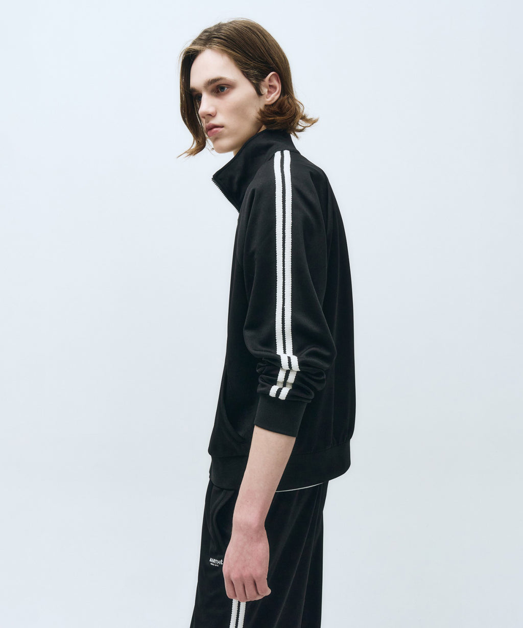 Marithe & Francois Girbaud - Regular Logo Track Jacket (Black) product image 2 | TRAB K-Fashion Australia