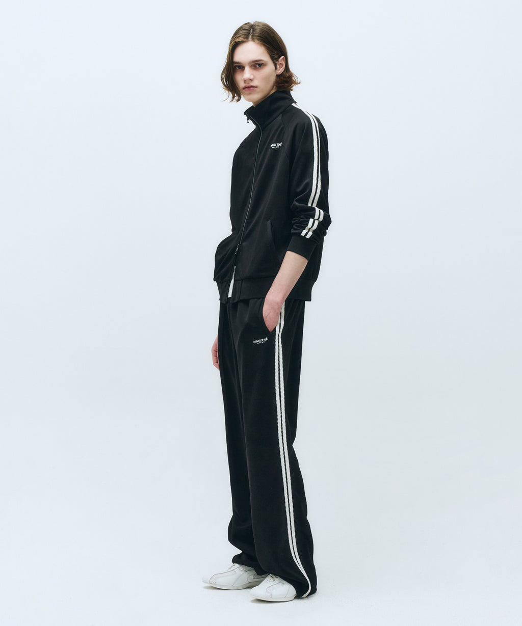 Marithe & Francois Girbaud - Regular Logo Track Jacket (Black) product image 5 | TRAB K-Fashion Australia